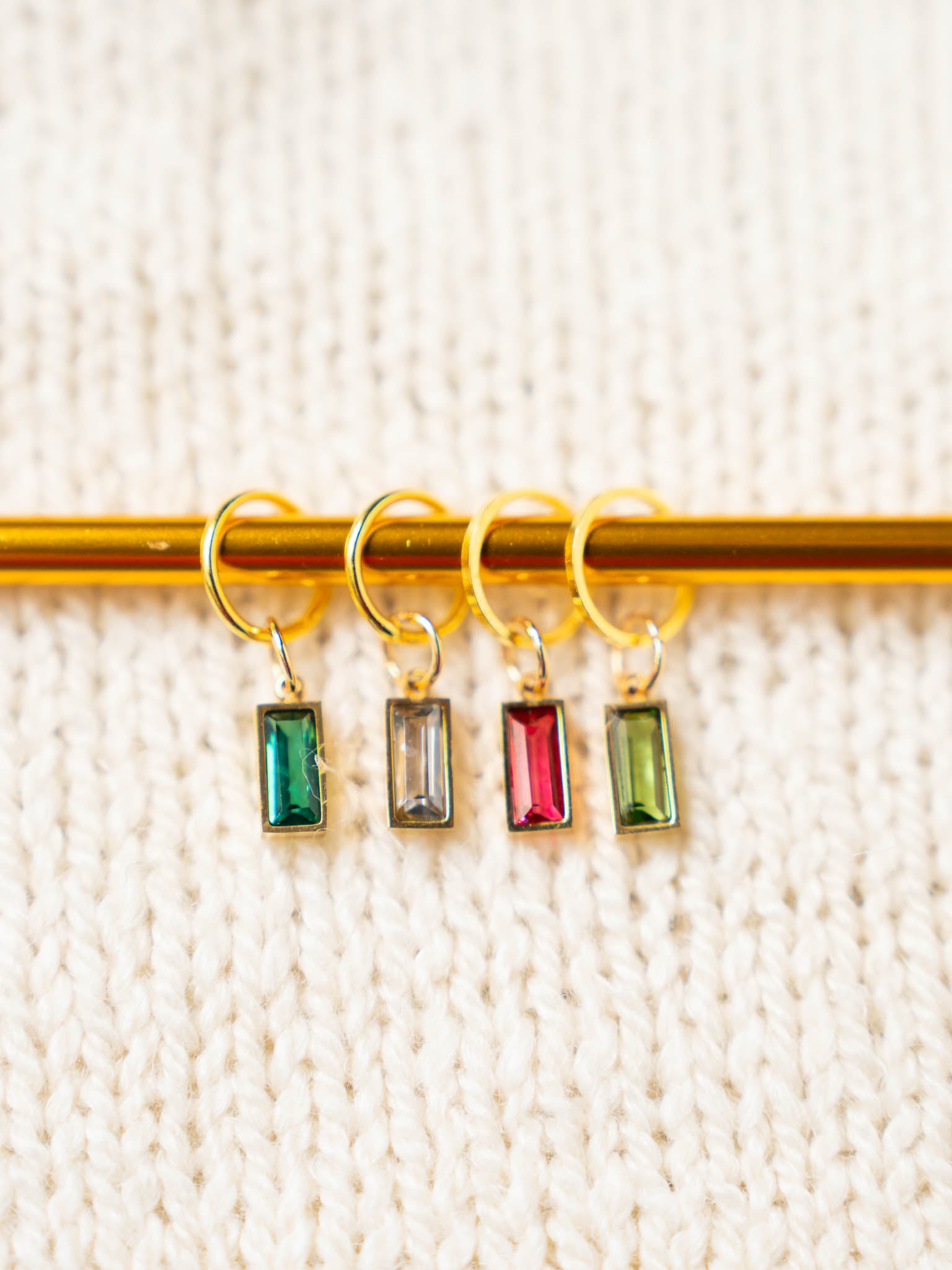 Birthstone Mini Glass Stitch Markers
