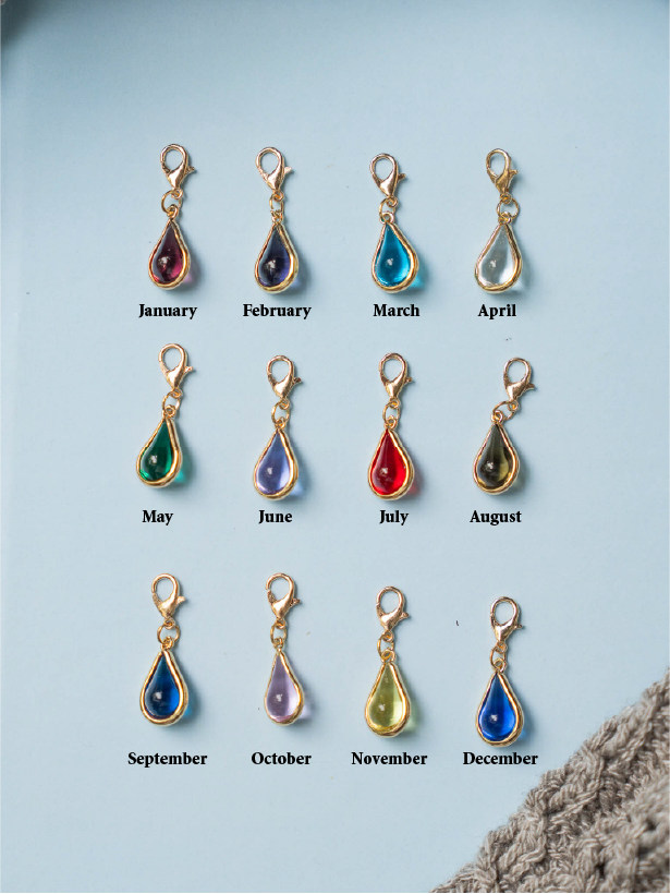 Birthstone Waterdrop Glass Stitch Markers