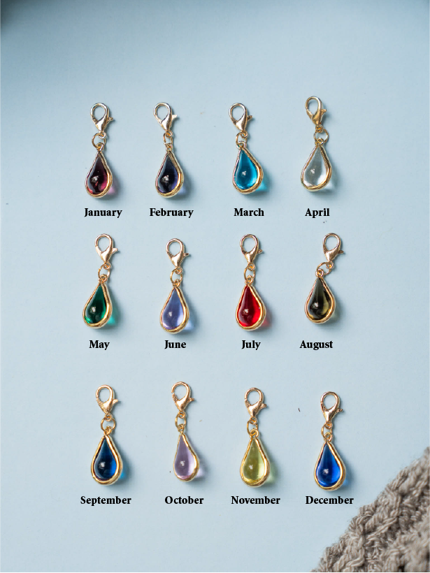 Birthstone Waterdrop Glass Stitch Markers