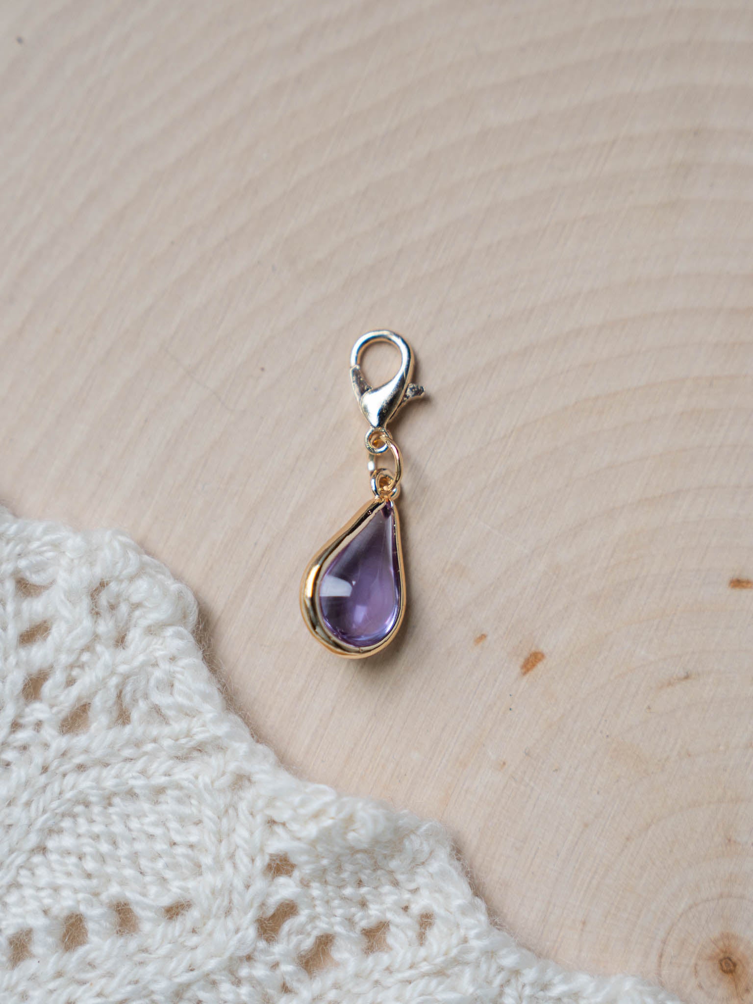 Birthstone Waterdrop Glass Stitch Markers