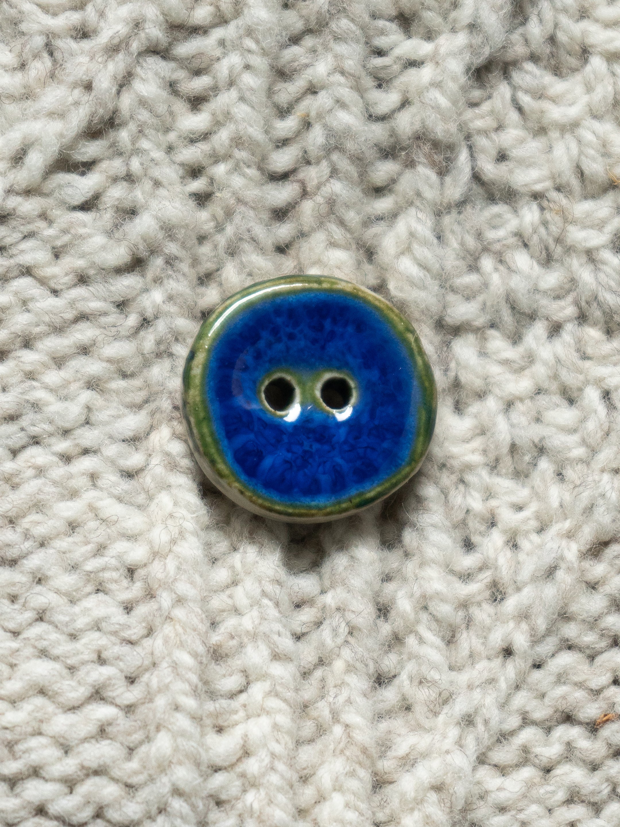 Ocean Blue <br/><small>23mm Ceramic Linda's Button</small>