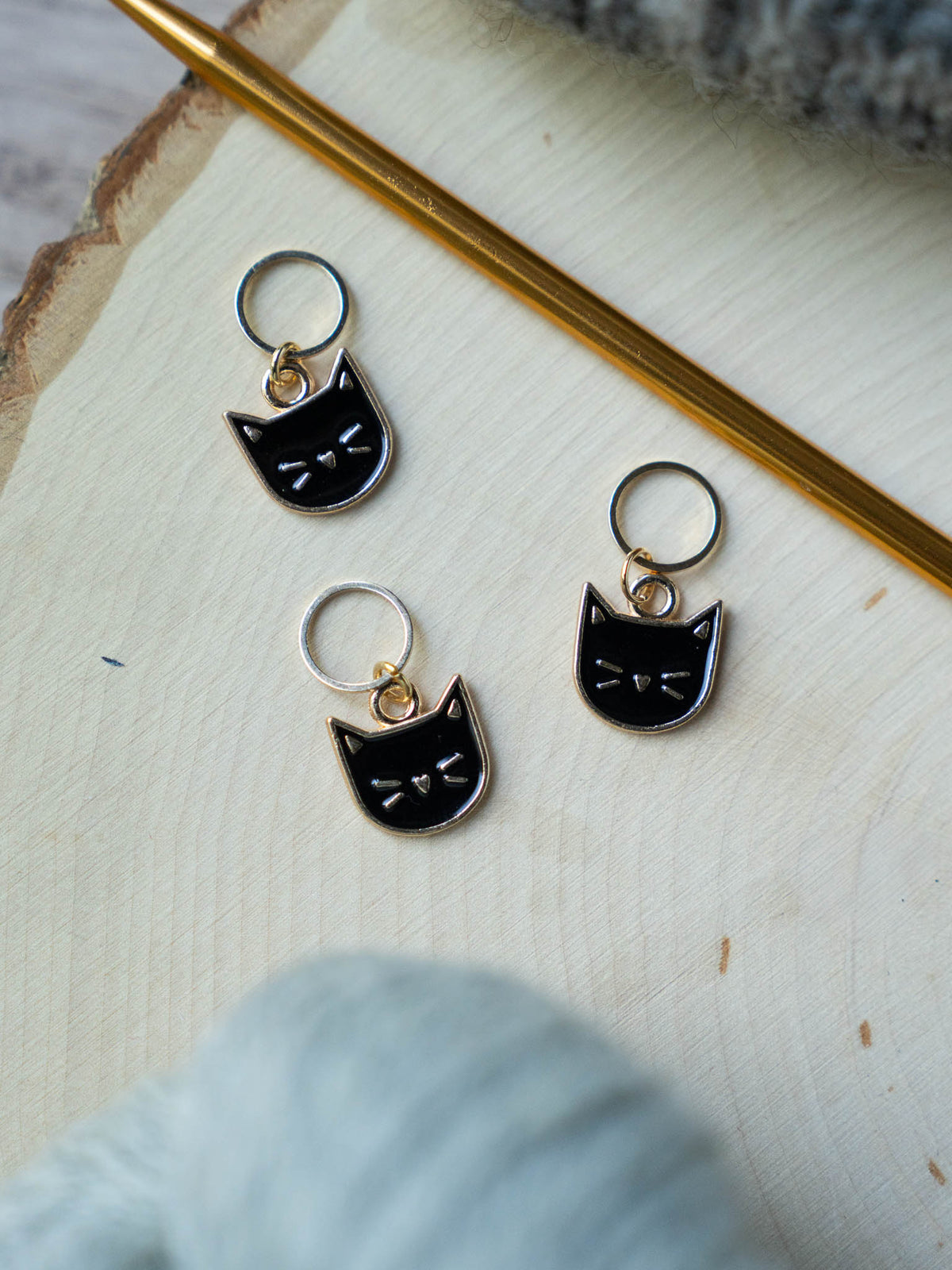 Black Cat Stitch Marker