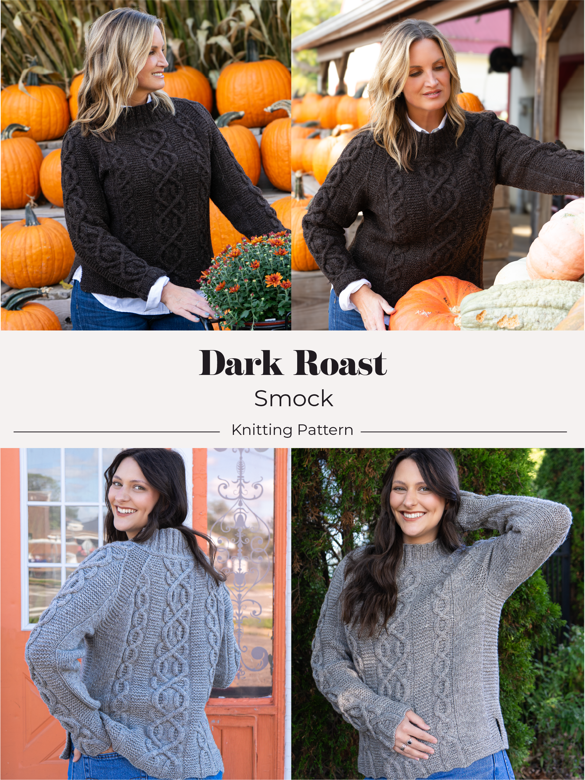 Dark Roast Smock <br/><small>knitting pattern</small>