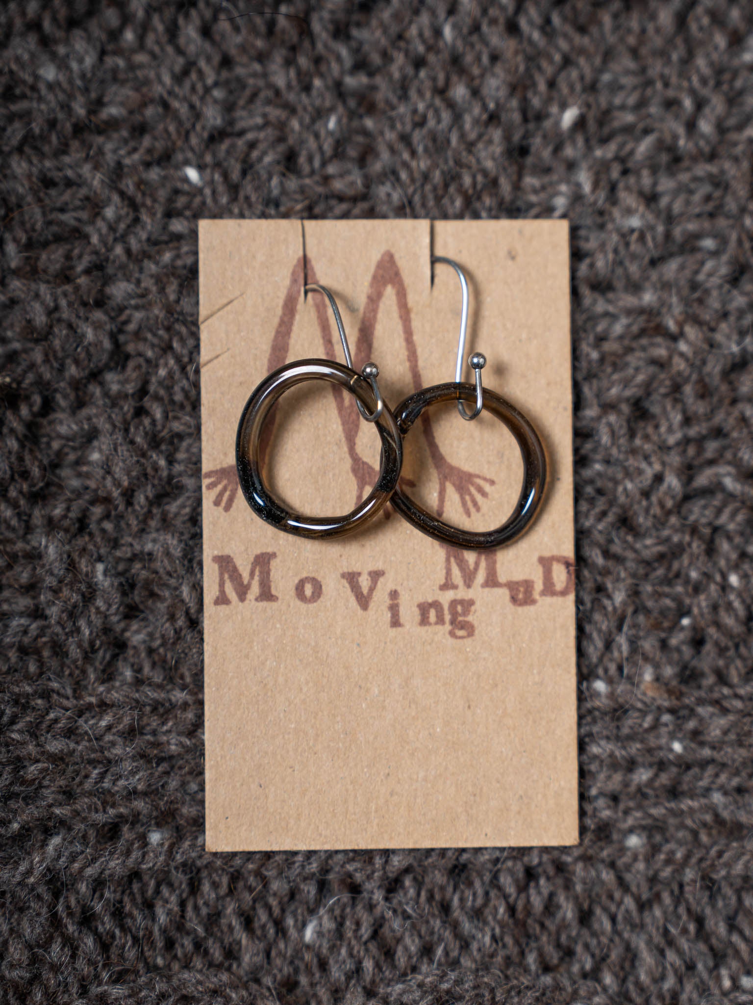Moving Mud Handcrafted Glass Earrings