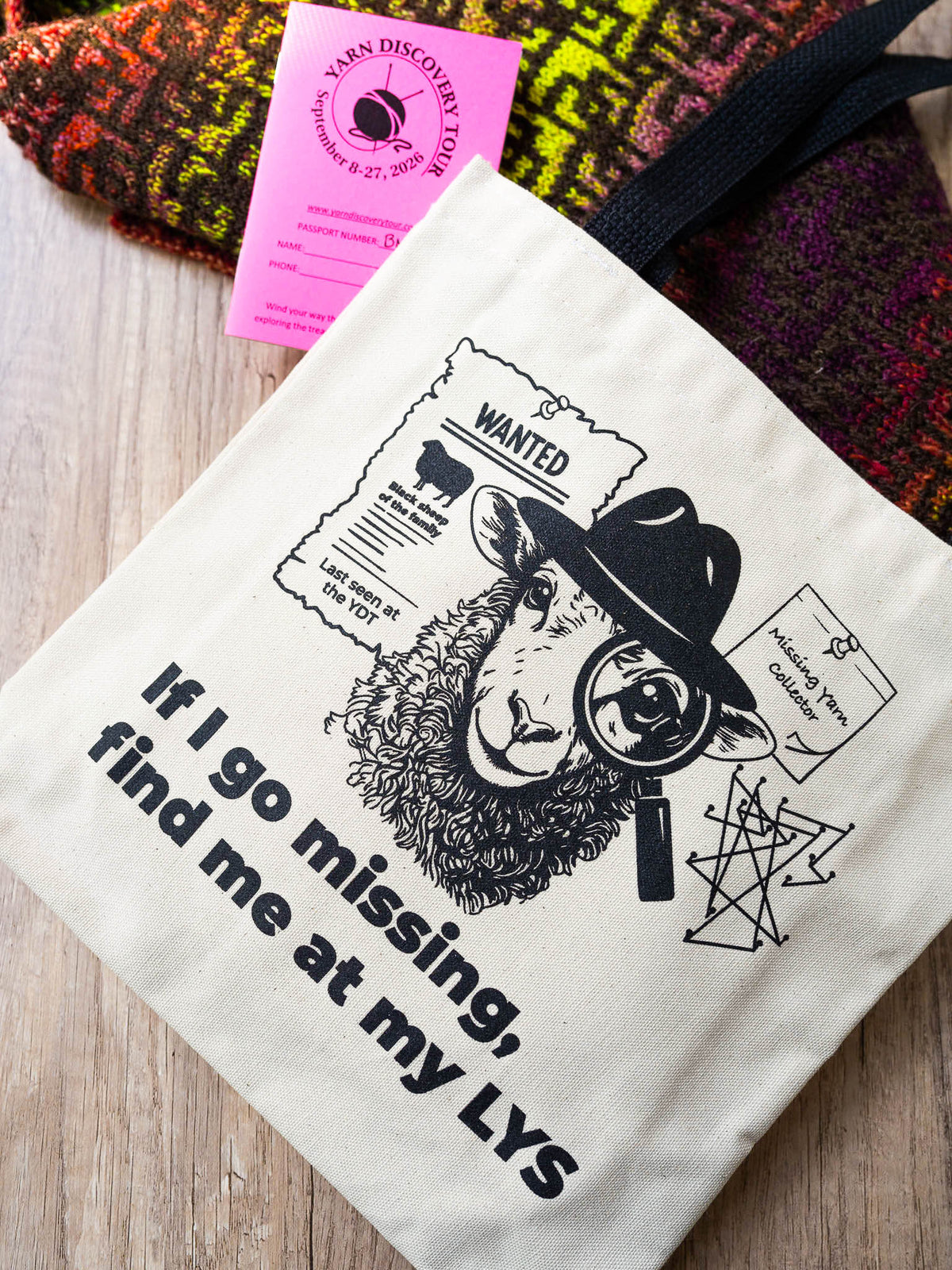 Find me at my LYS Tote Bag