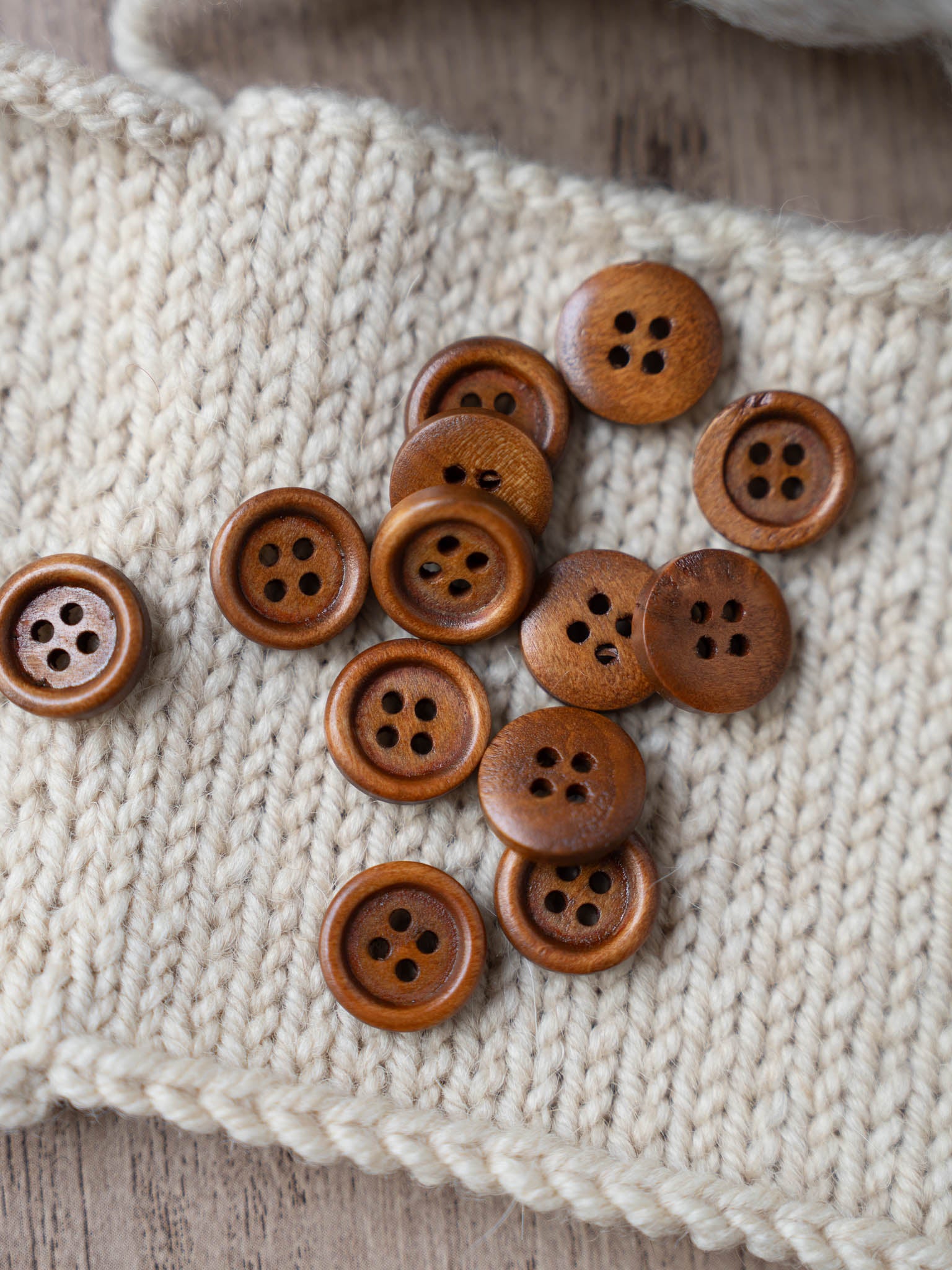 Fox <br/><small> 15mm Wooden Button</small>