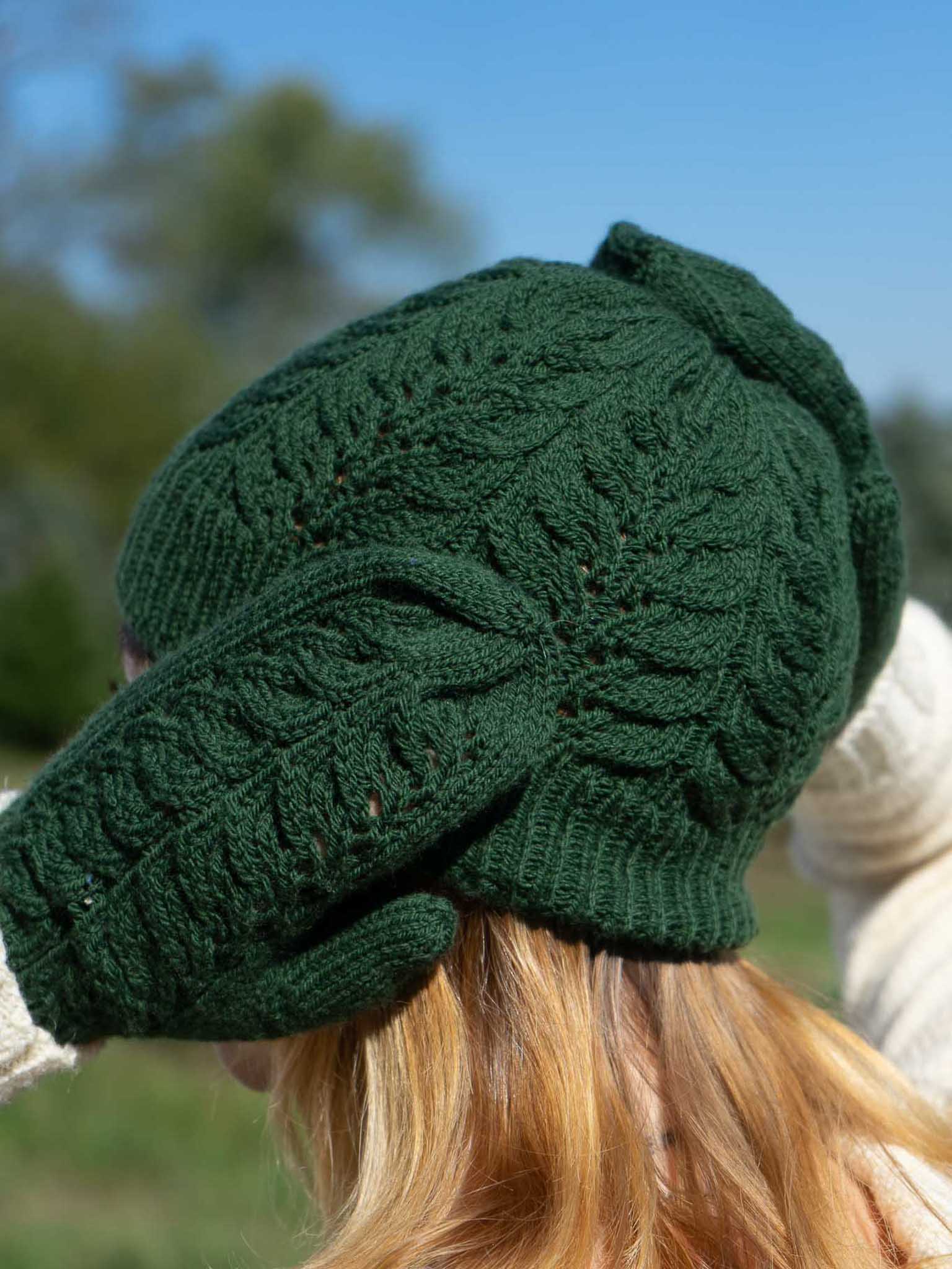 Grape Leaf Hat by Patty Lyons <br/><small>Featured Festivus Pattern</small>