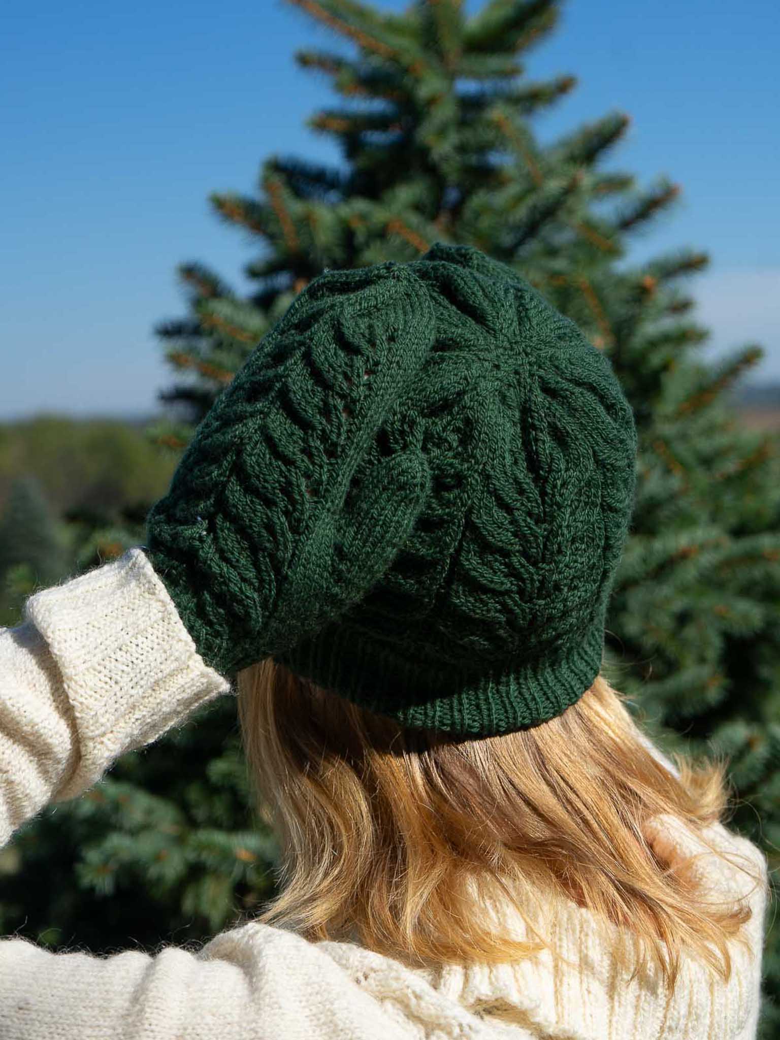 Grape Leaf Hat by Patty Lyons <br/><small>Featured Festivus Pattern</small>