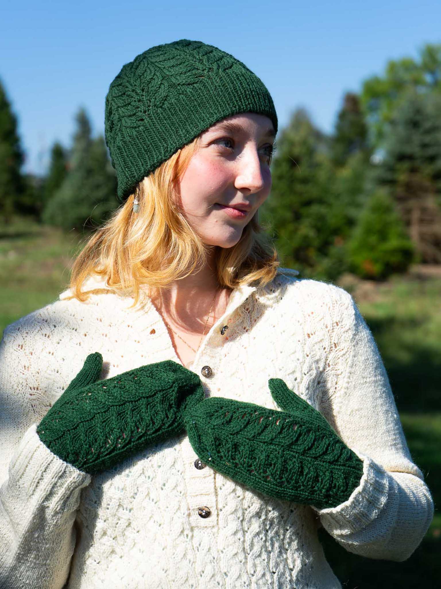 Grape Leaf Hat by Patty Lyons <br/><small>Featured Festivus Pattern</small>