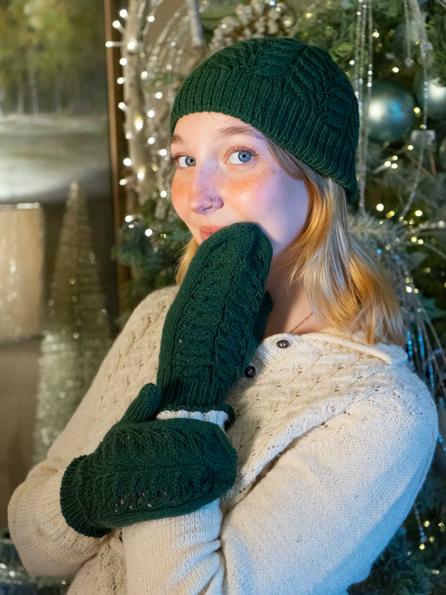 Grape Leaf Mittens by Patty Lyons <br/><small>Featured Festivus Pattern</small>