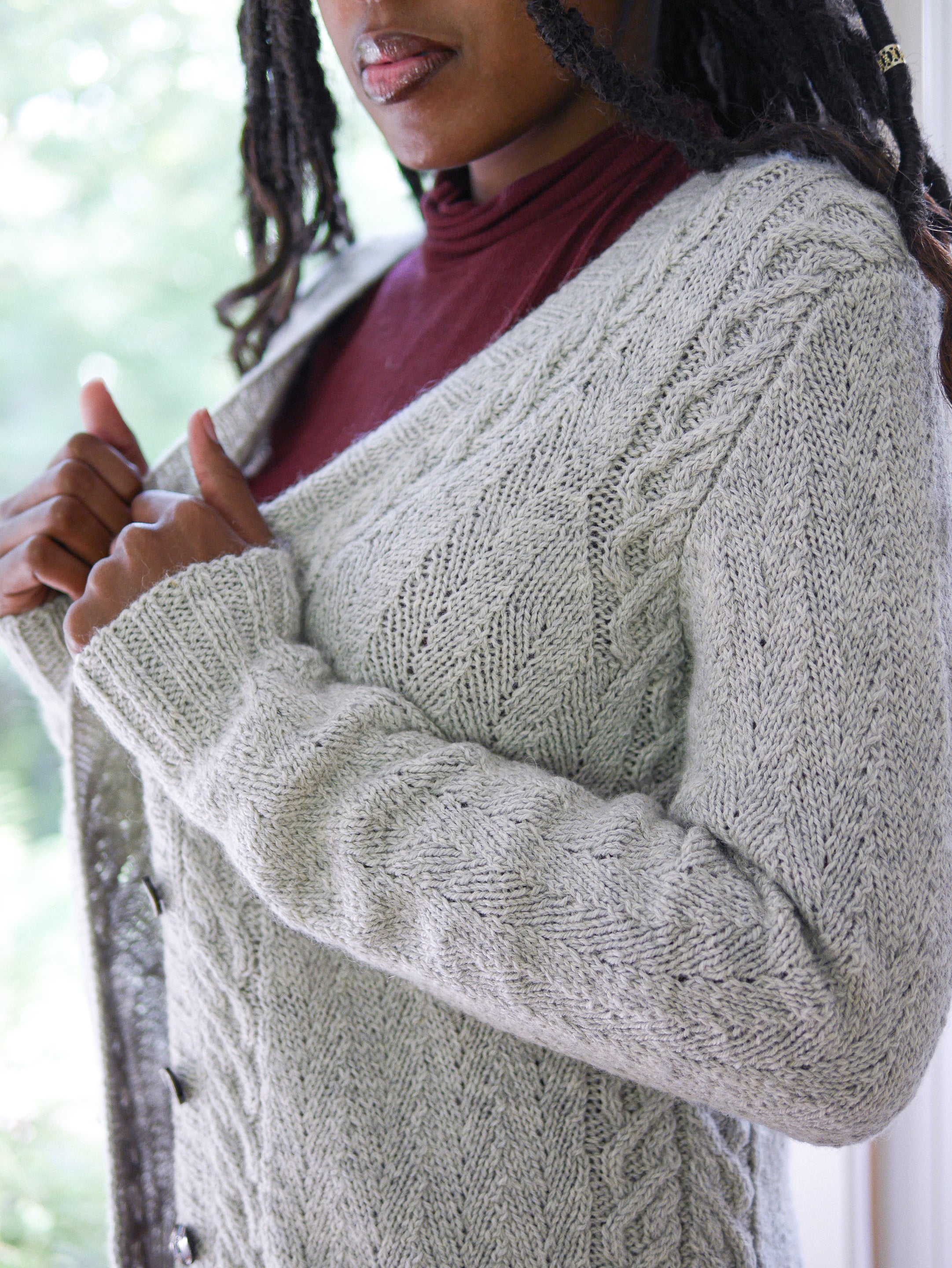 Herringweave<br/><small>Cardigan/Pullover knitting pattern</small>