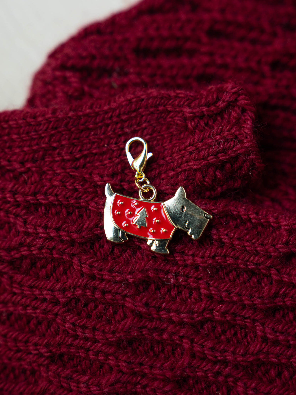 Holiday Dog Stitch Marker Set of 4