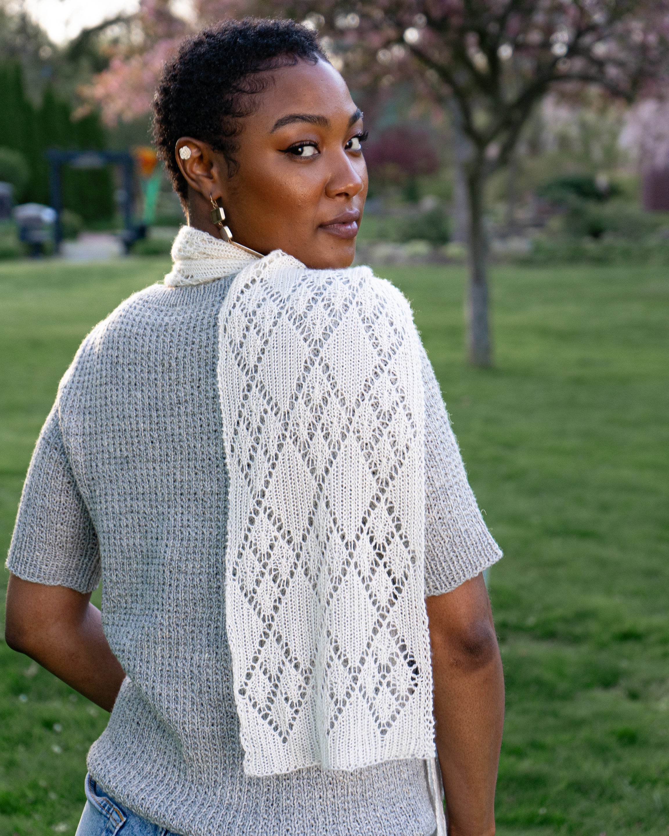 I Kiss and Tell Scarf or Stole <br/><small>knitting pattern</small>