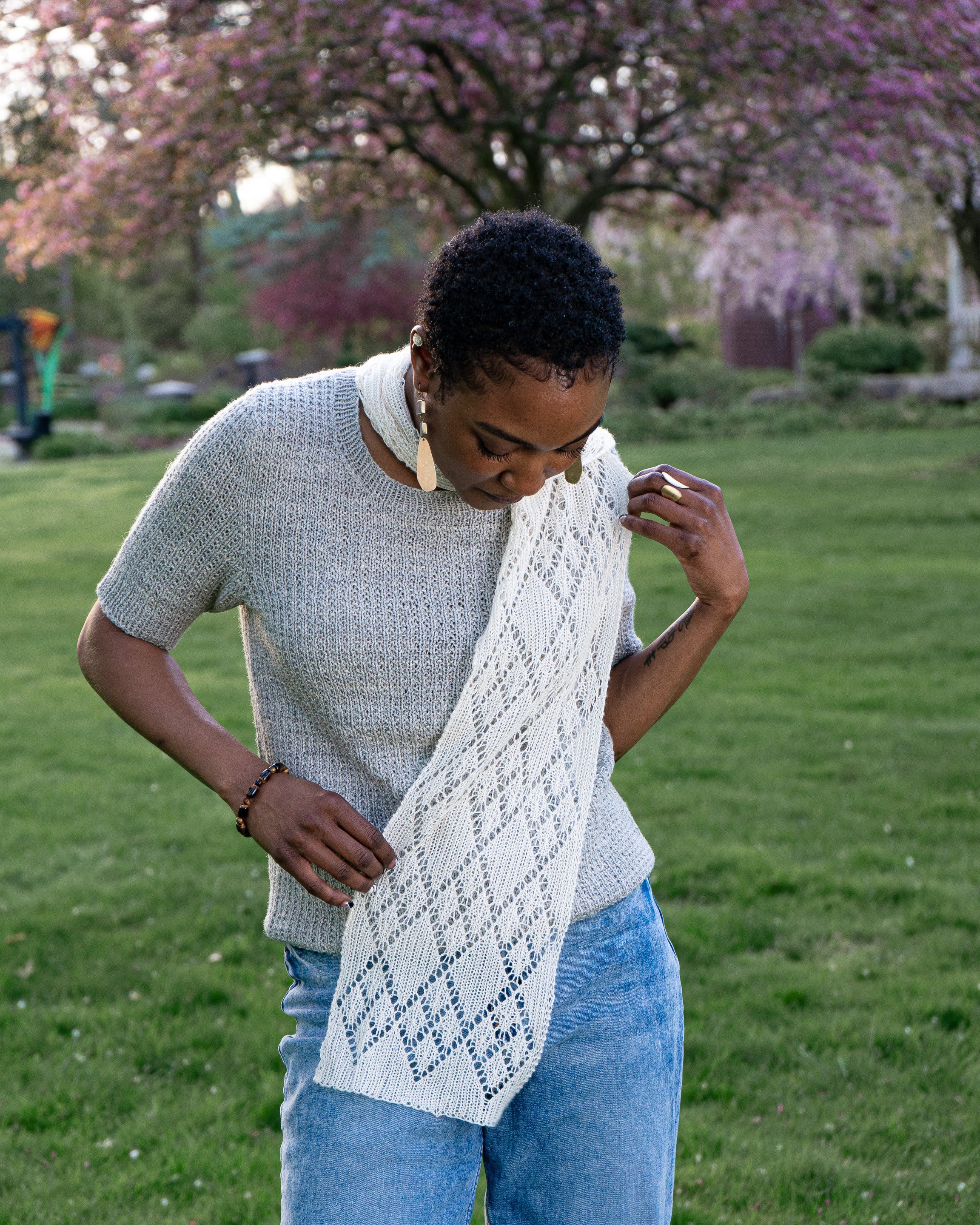 I Kiss and Tell Scarf or Stole <br/><small>knitting pattern</small>