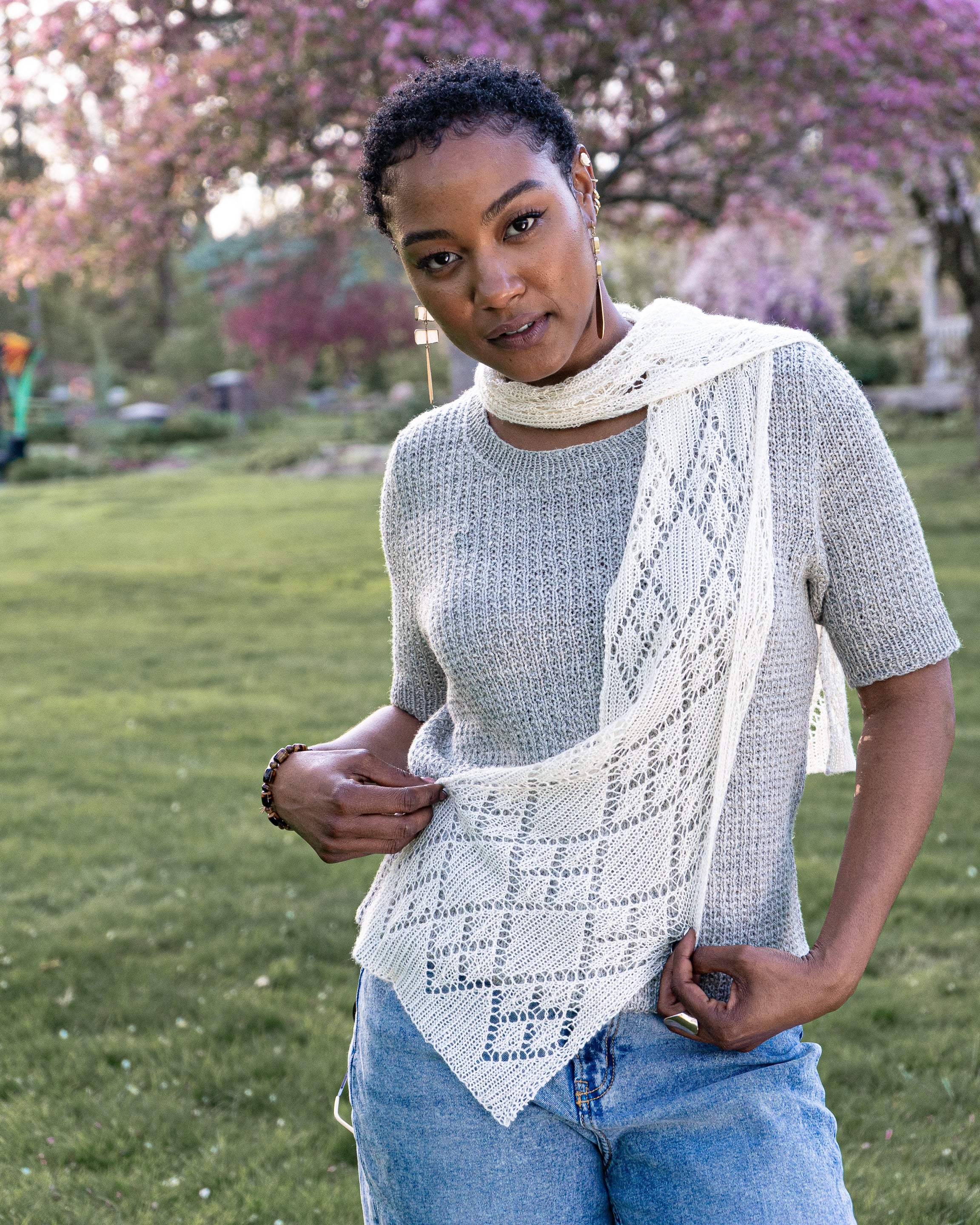 I Kiss and Tell Scarf or Stole <br/><small>knitting pattern</small>