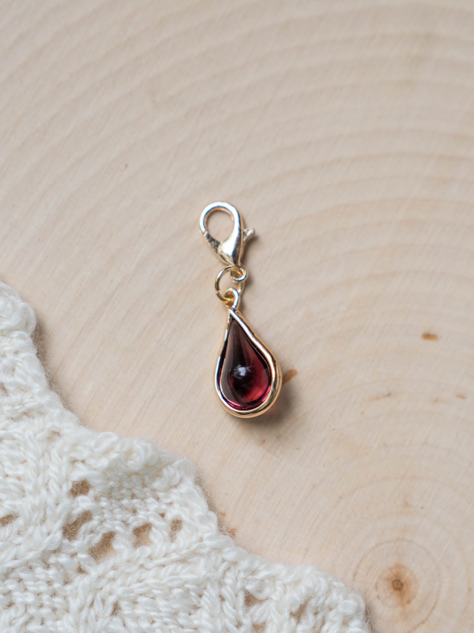 Birthstone Waterdrop Glass Stitch Markers