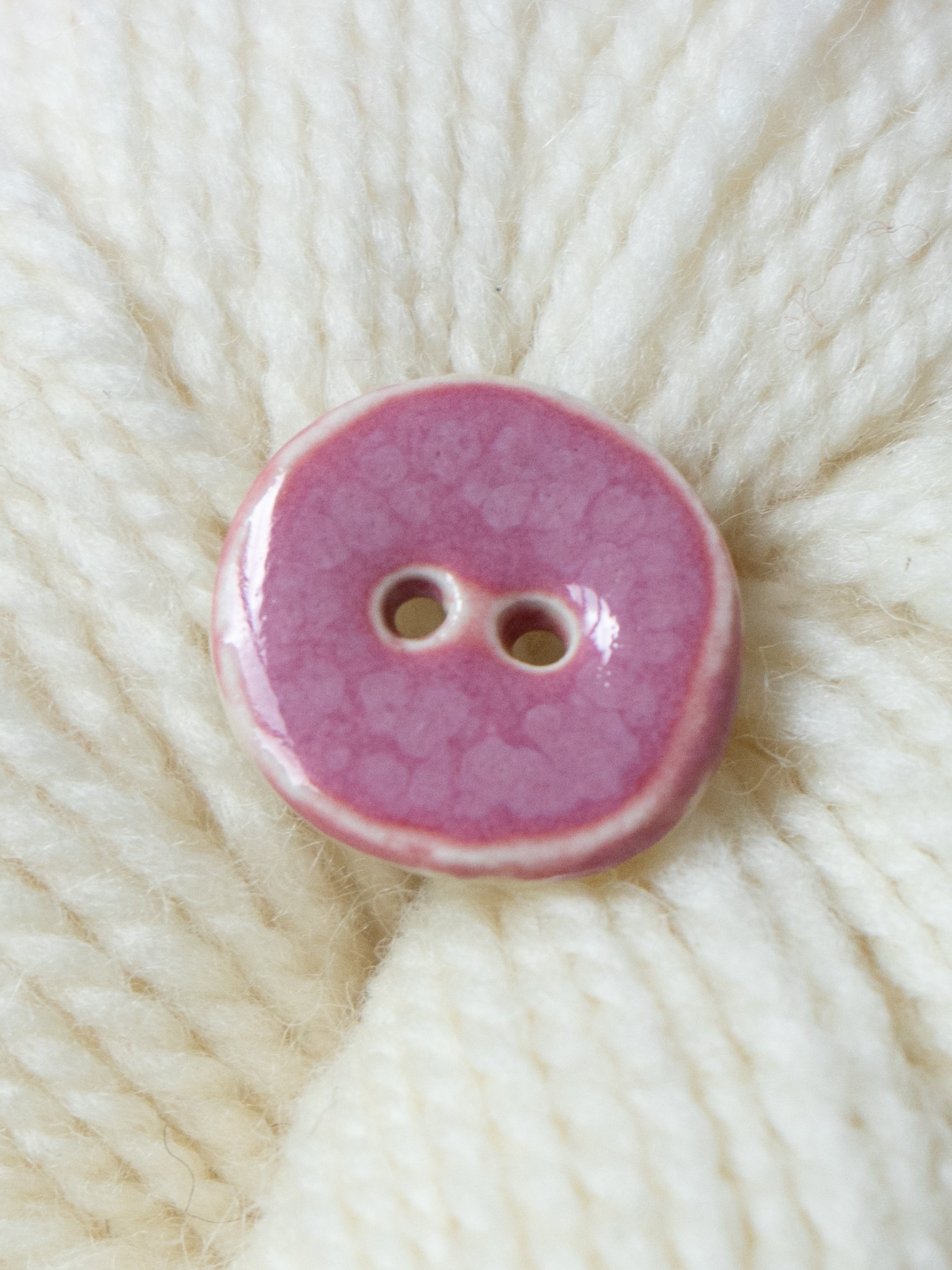 Pink Tulip <br/><small>23mm Ceramic Linda's Button</small>