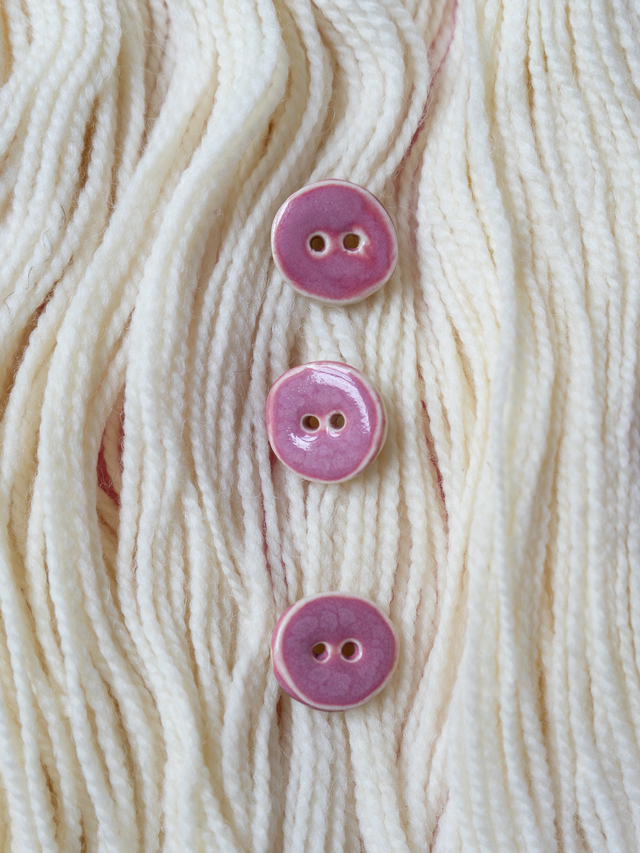 Pink Tulip <br/><small>23mm Ceramic Linda's Button</small>