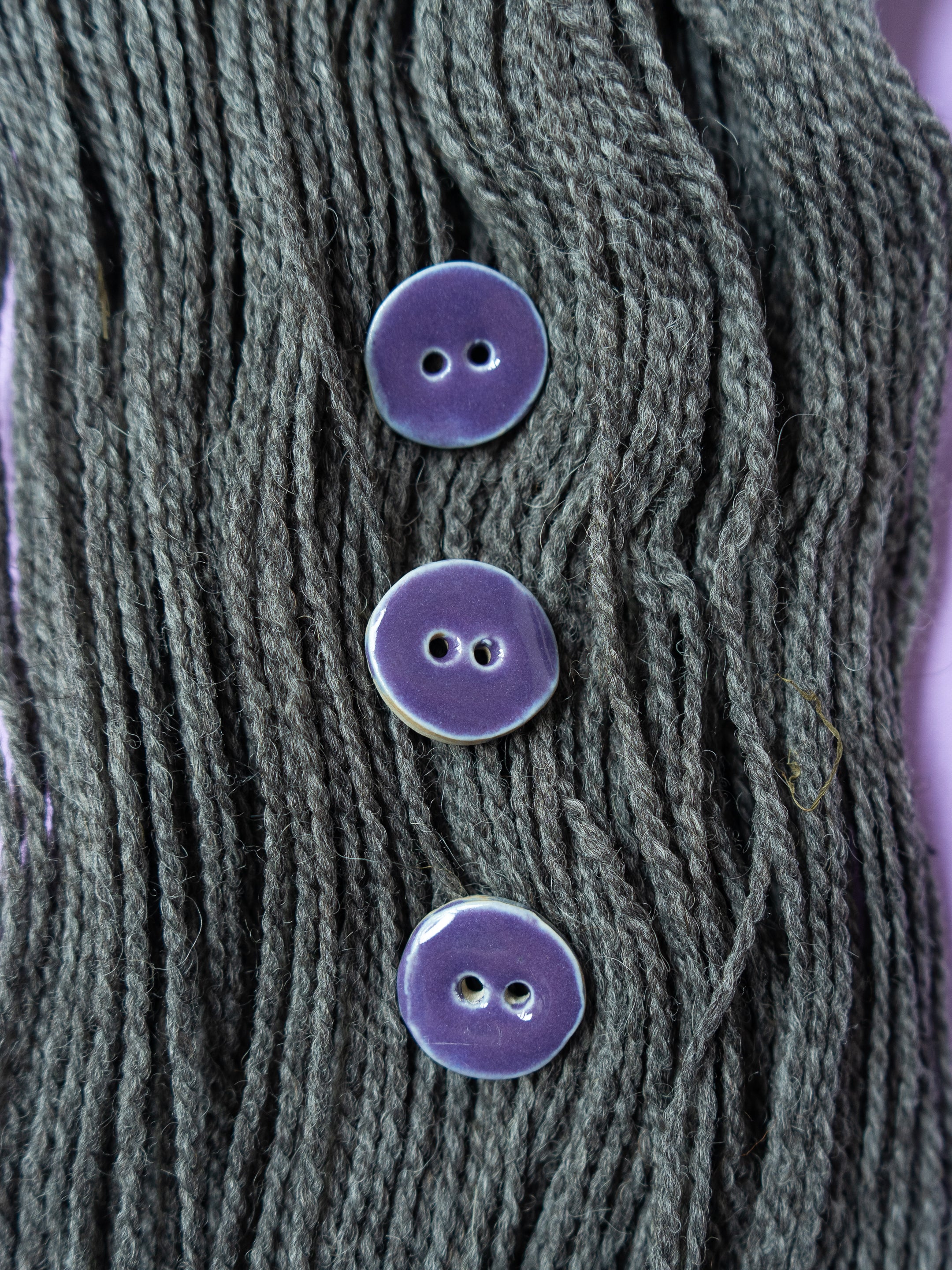 Purple Tulip <br/><small>23mm Ceramic Linda's Button</small>