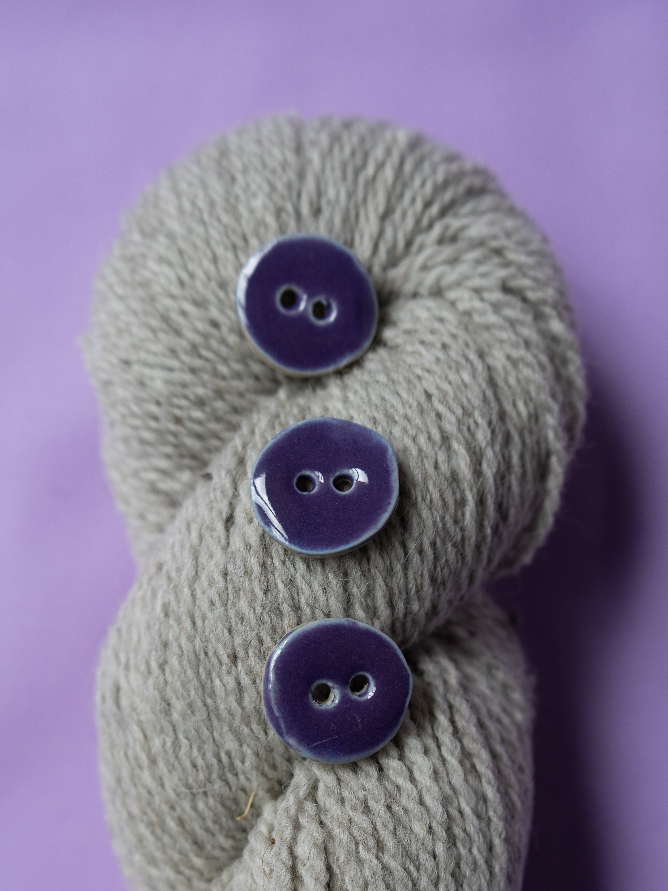 Purple Tulip <br/><small>23mm Ceramic Linda's Button</small>