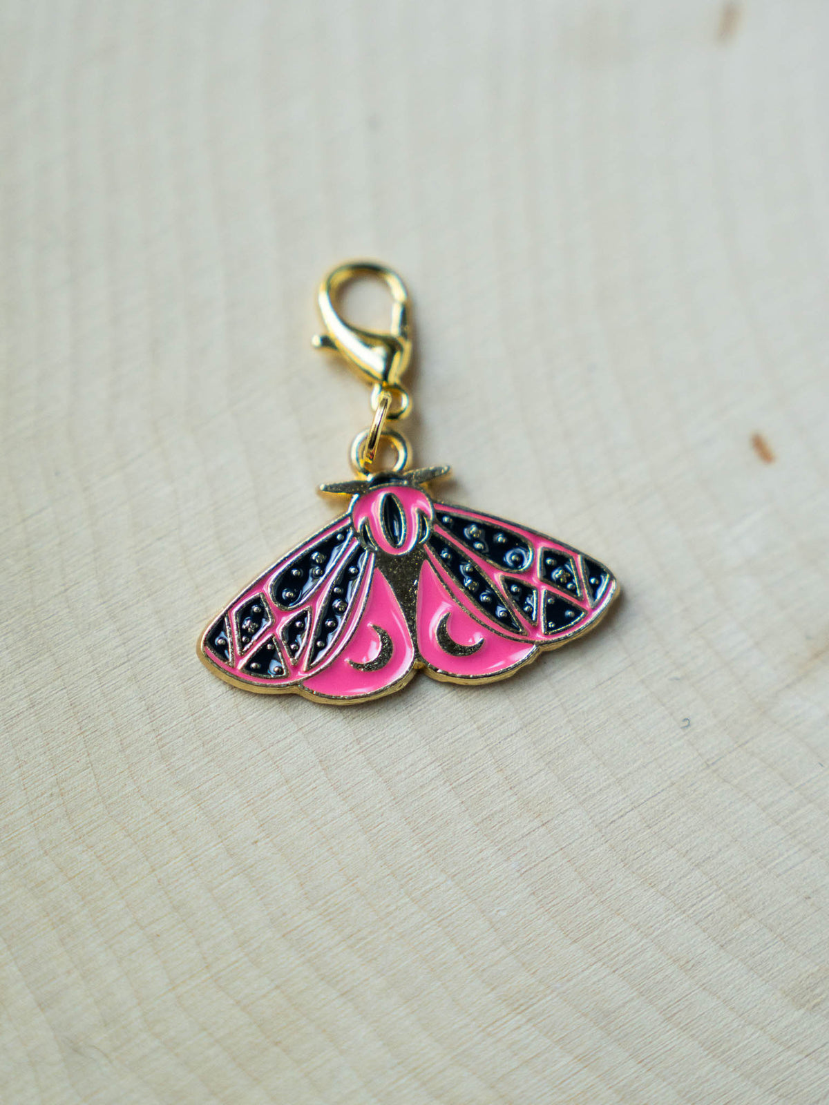 Colorful Moth Stitch Markers
