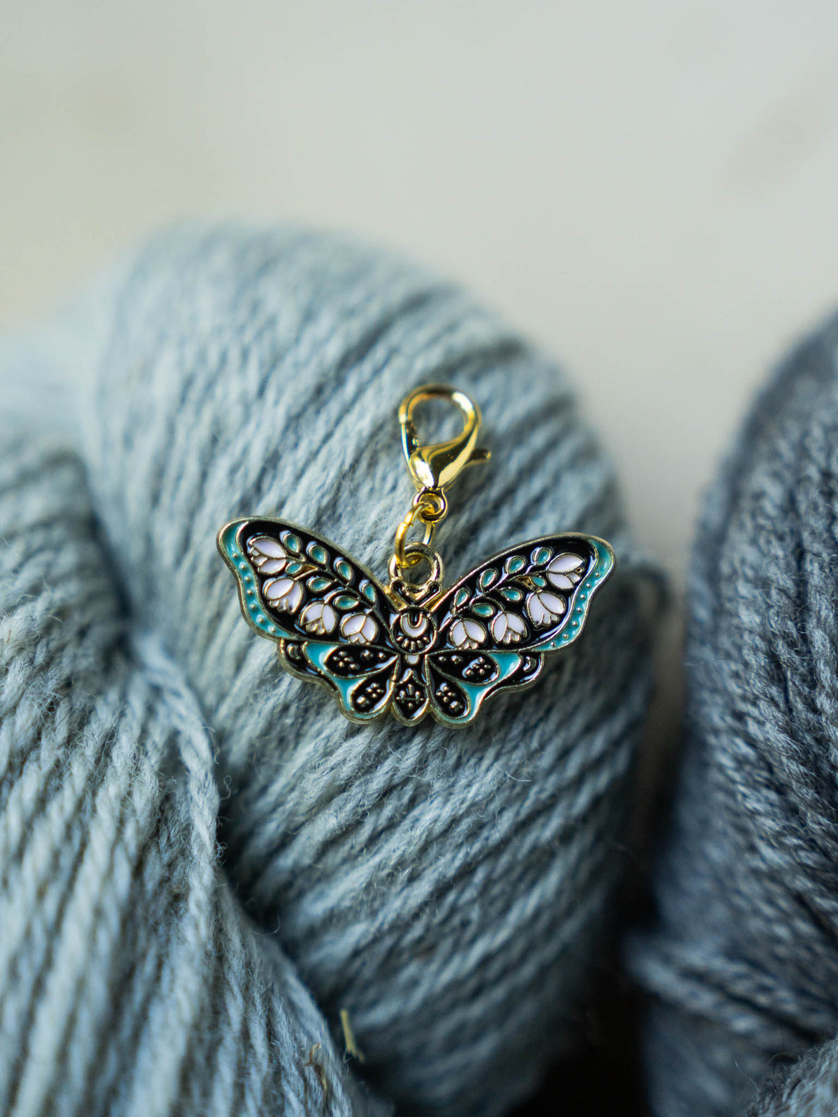 Colorful Moth Stitch Markers