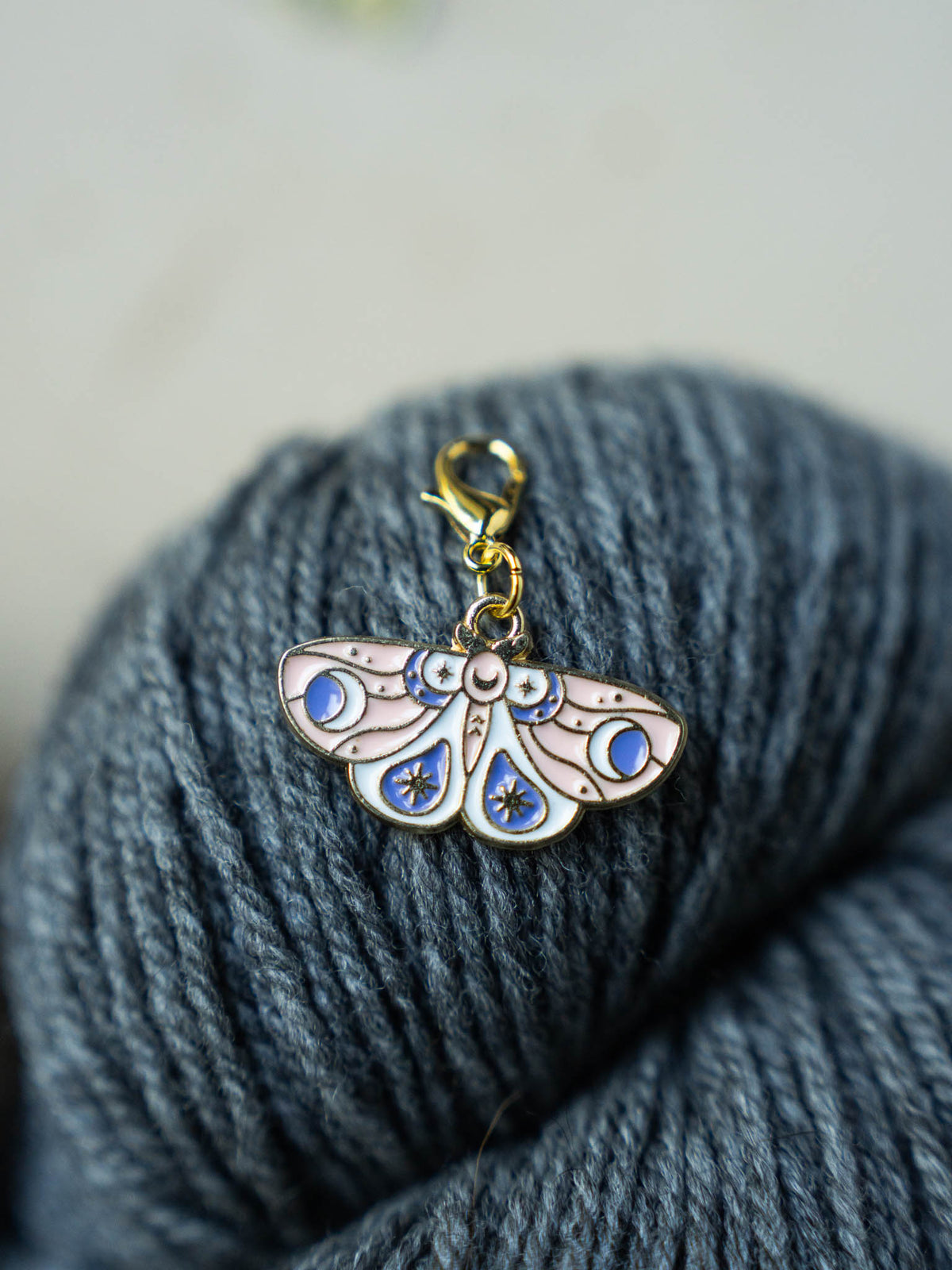 Colorful Moth Stitch Markers