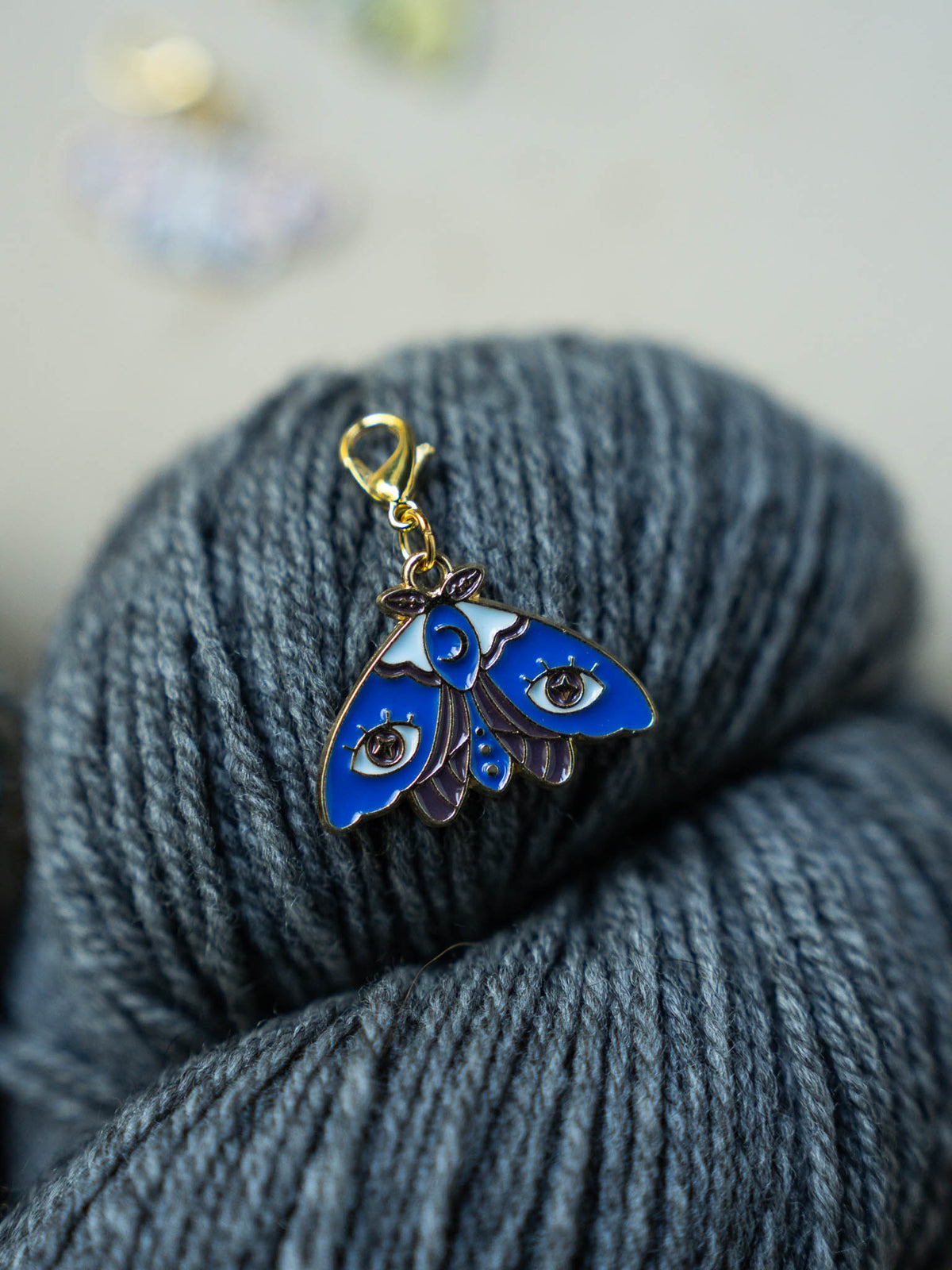 Colorful Moth Stitch Markers