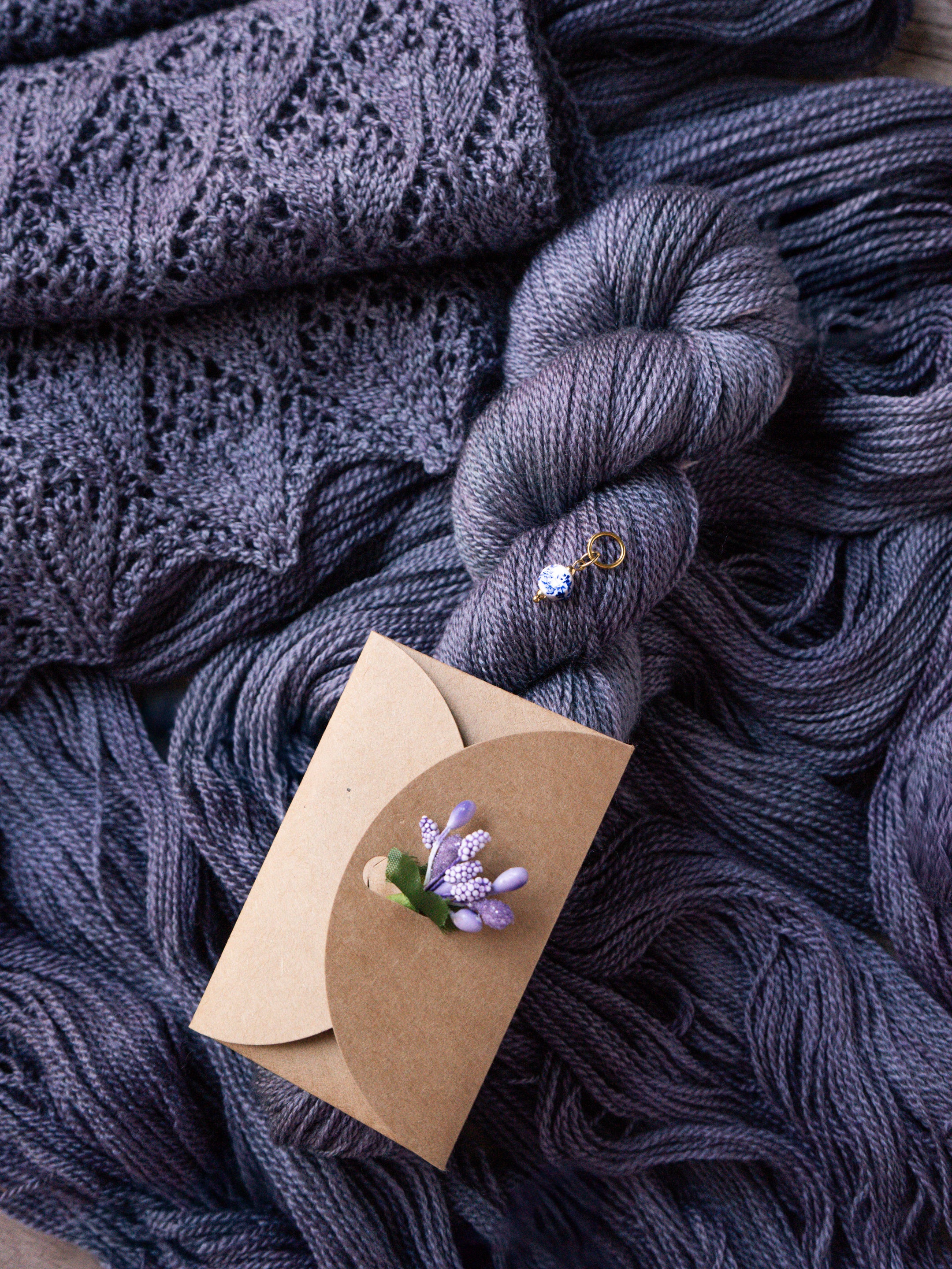 Letter Flower Kraft Paper Card