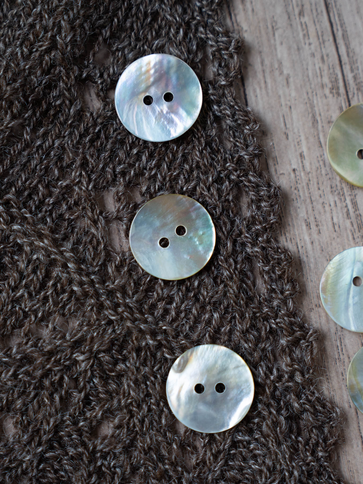 Natural Agoya Shell Button 12mm & 20mm