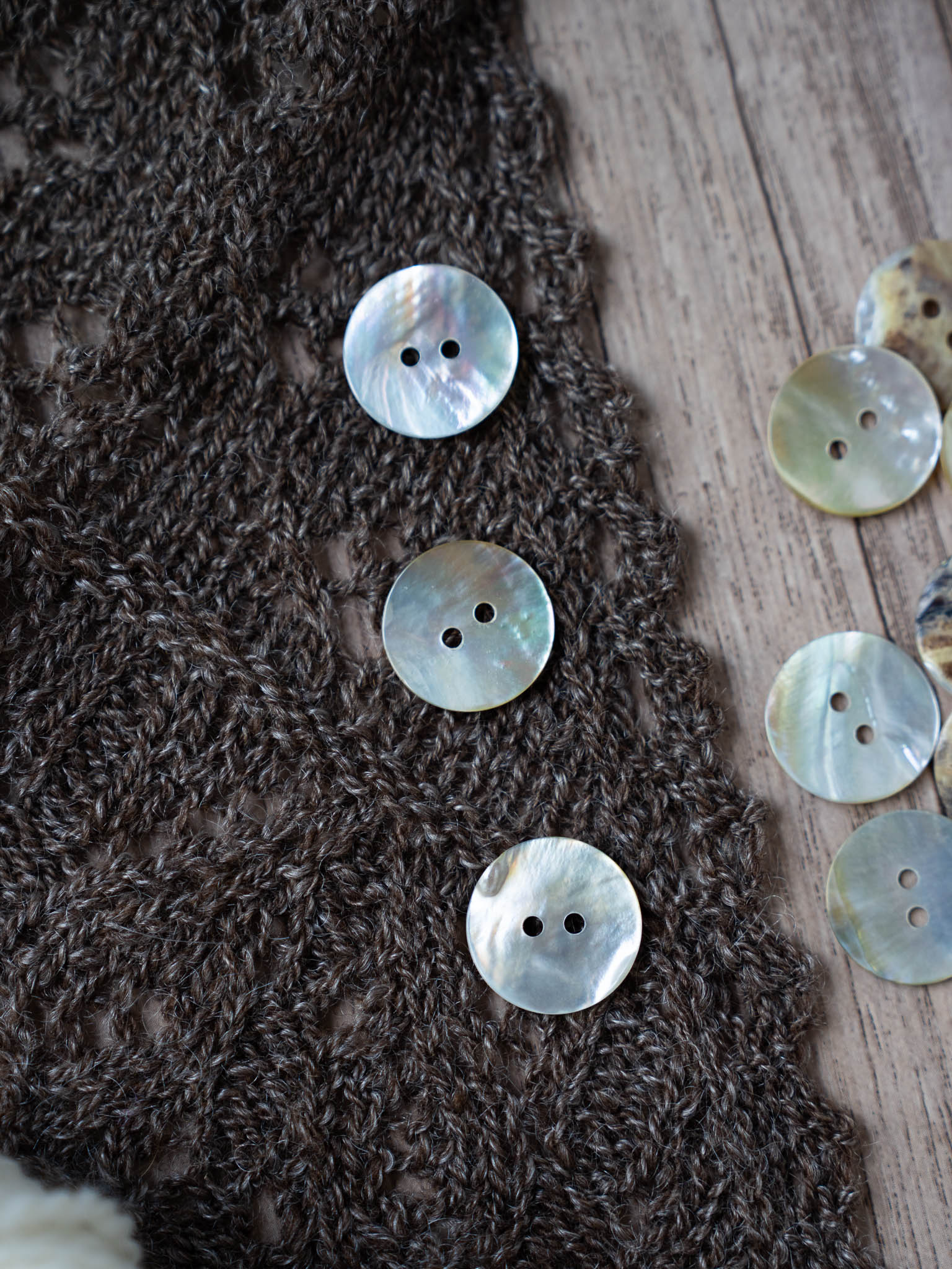 Natural Agoya Shell Button 12mm & 20mm