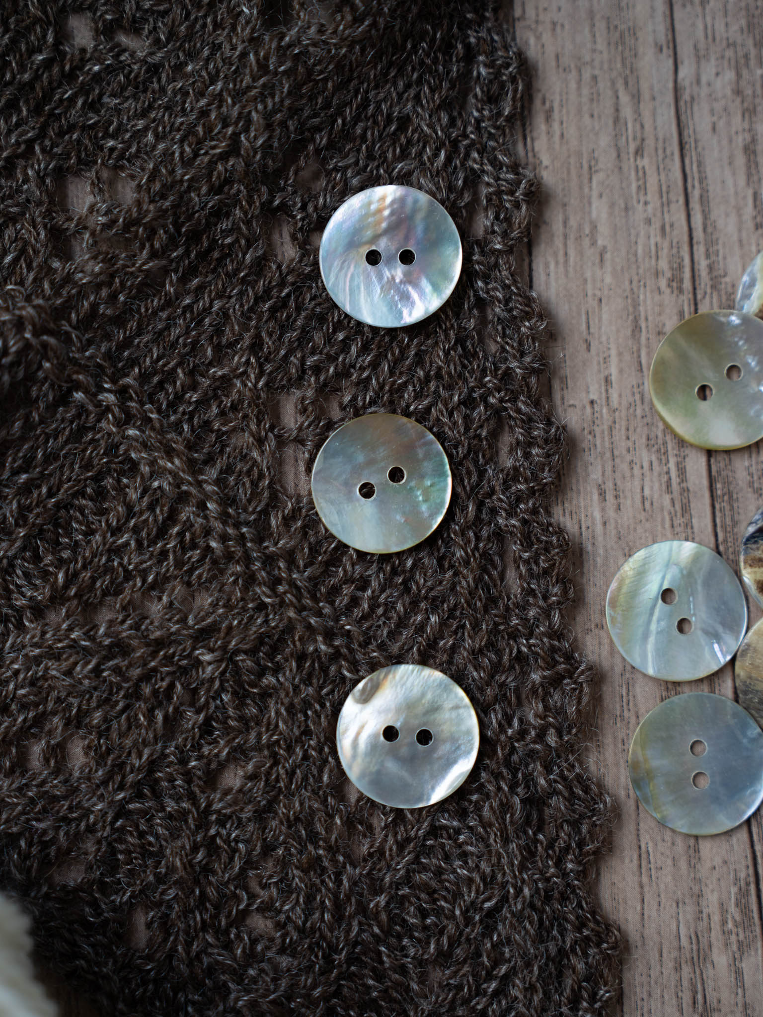 Natural Agoya Shell Button 12mm & 20mm