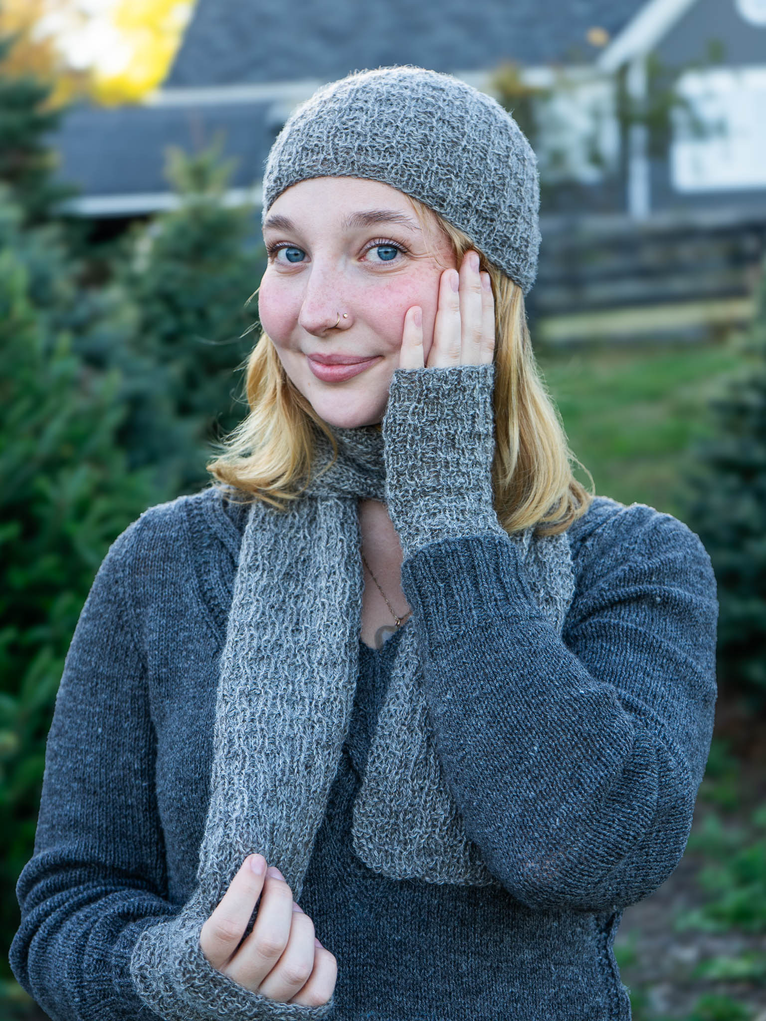 Paris-Roubaix Mitts, Hat, and Scarf <br/><small>knitting pattern</small>