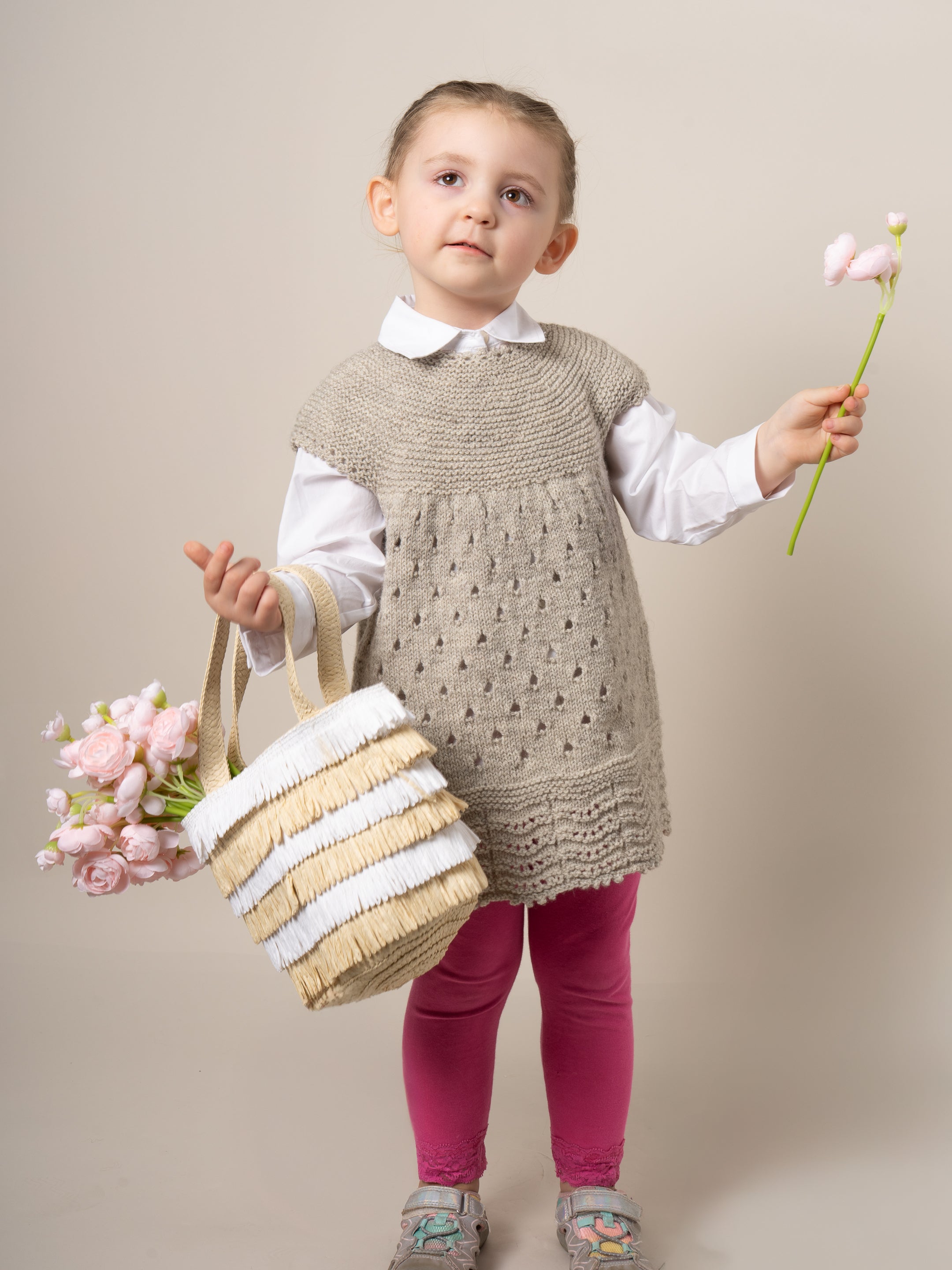 Polkadotty Dress <br/><small>Kids knitting pattern</small>