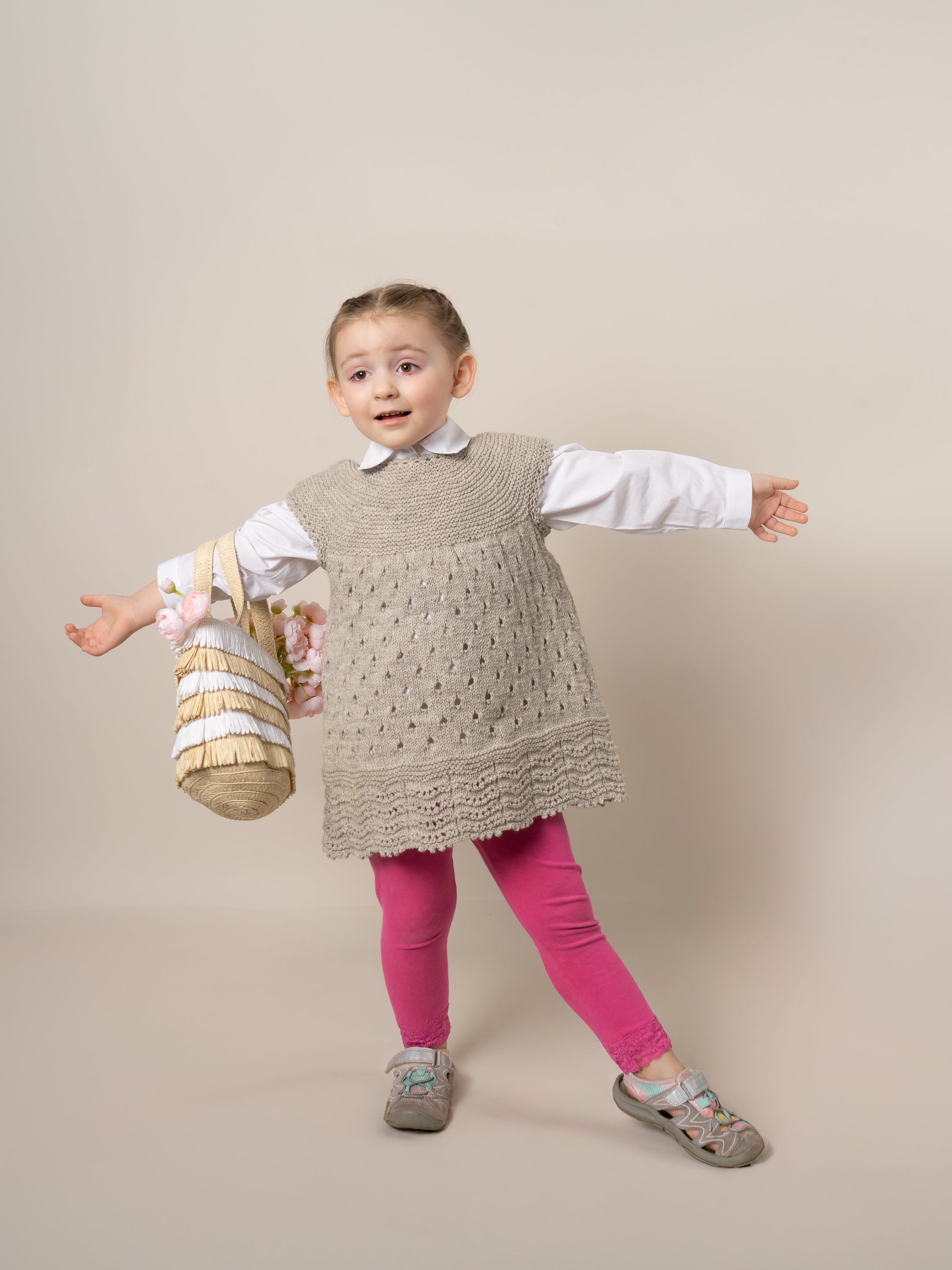 Polkadotty Dress <br/><small>Kids knitting pattern</small>
