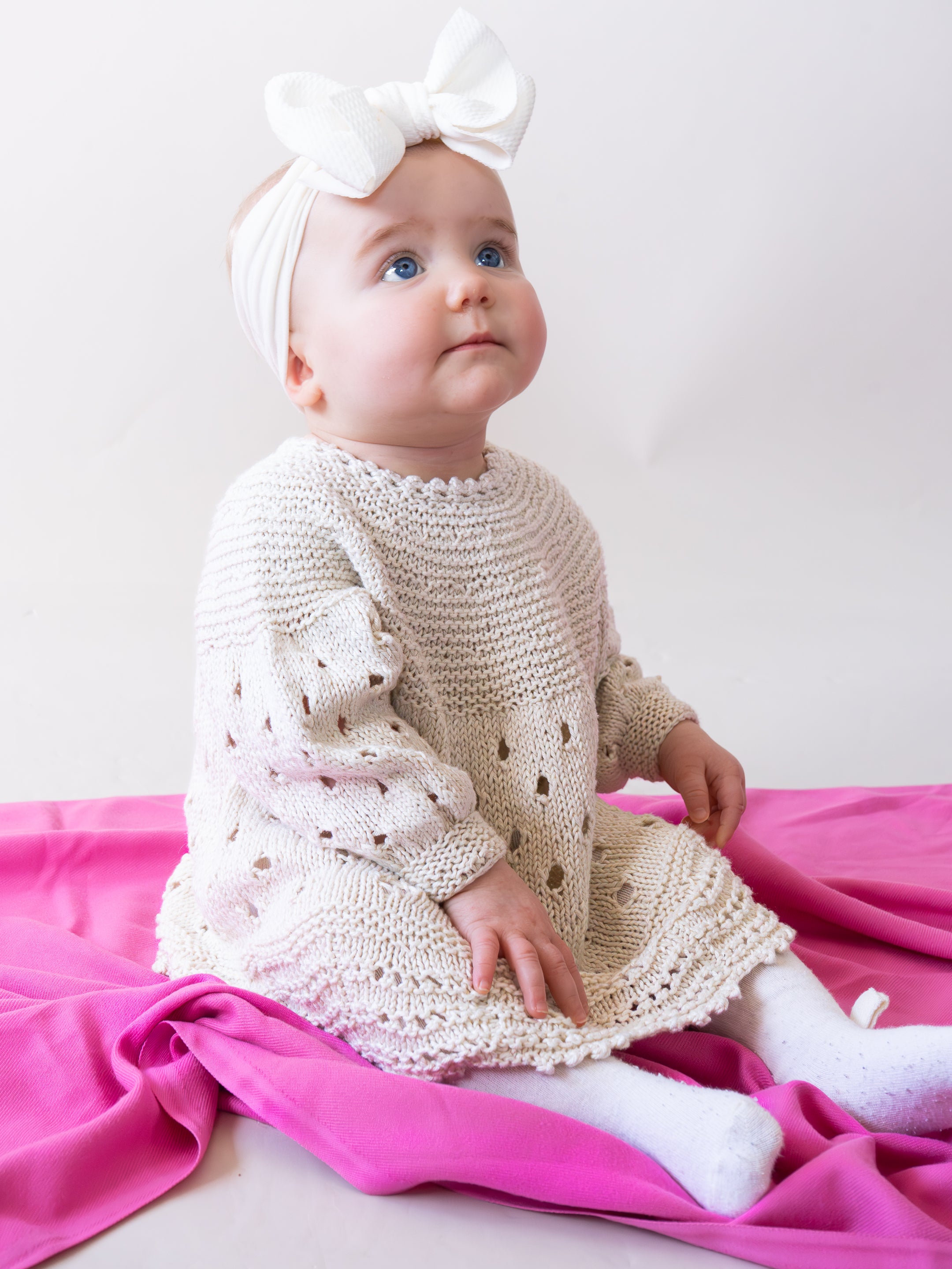 Polkadotty Dress <br/><small>Kids knitting pattern</small>