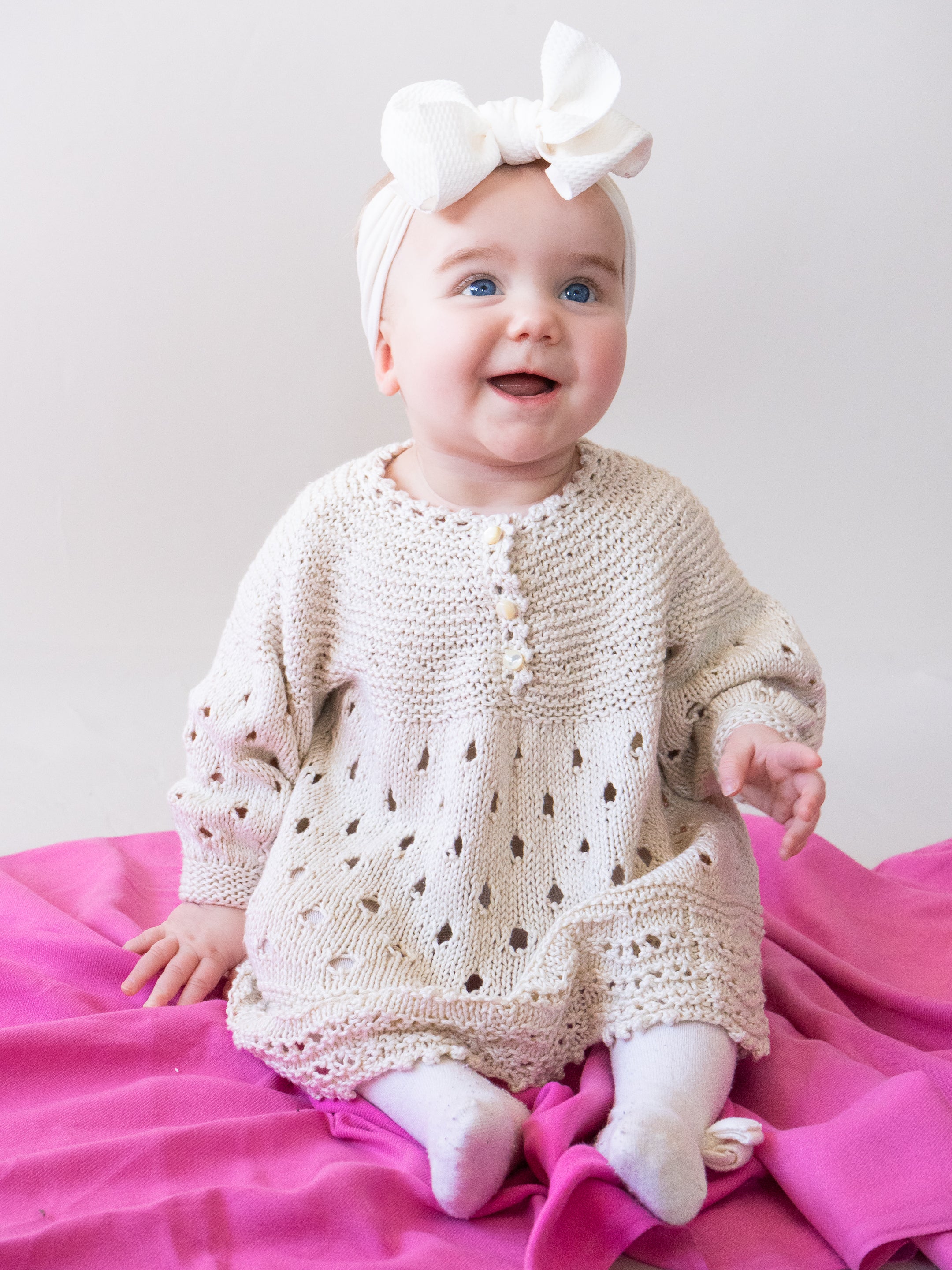 Polkadotty Dress <br/><small>Kids knitting pattern</small>