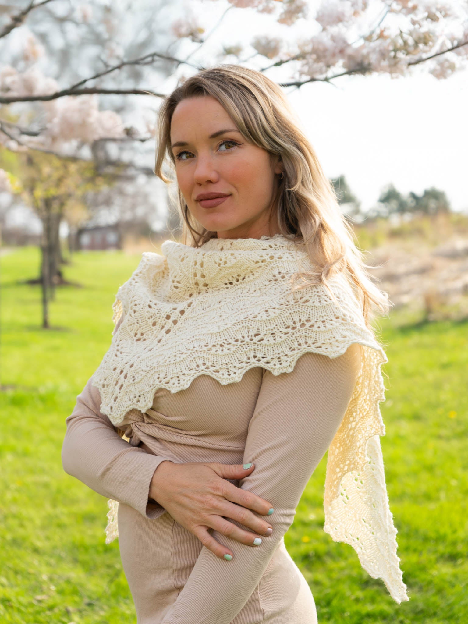 Pollyanna Triangle <br/><small>shawl knitting pattern</small>