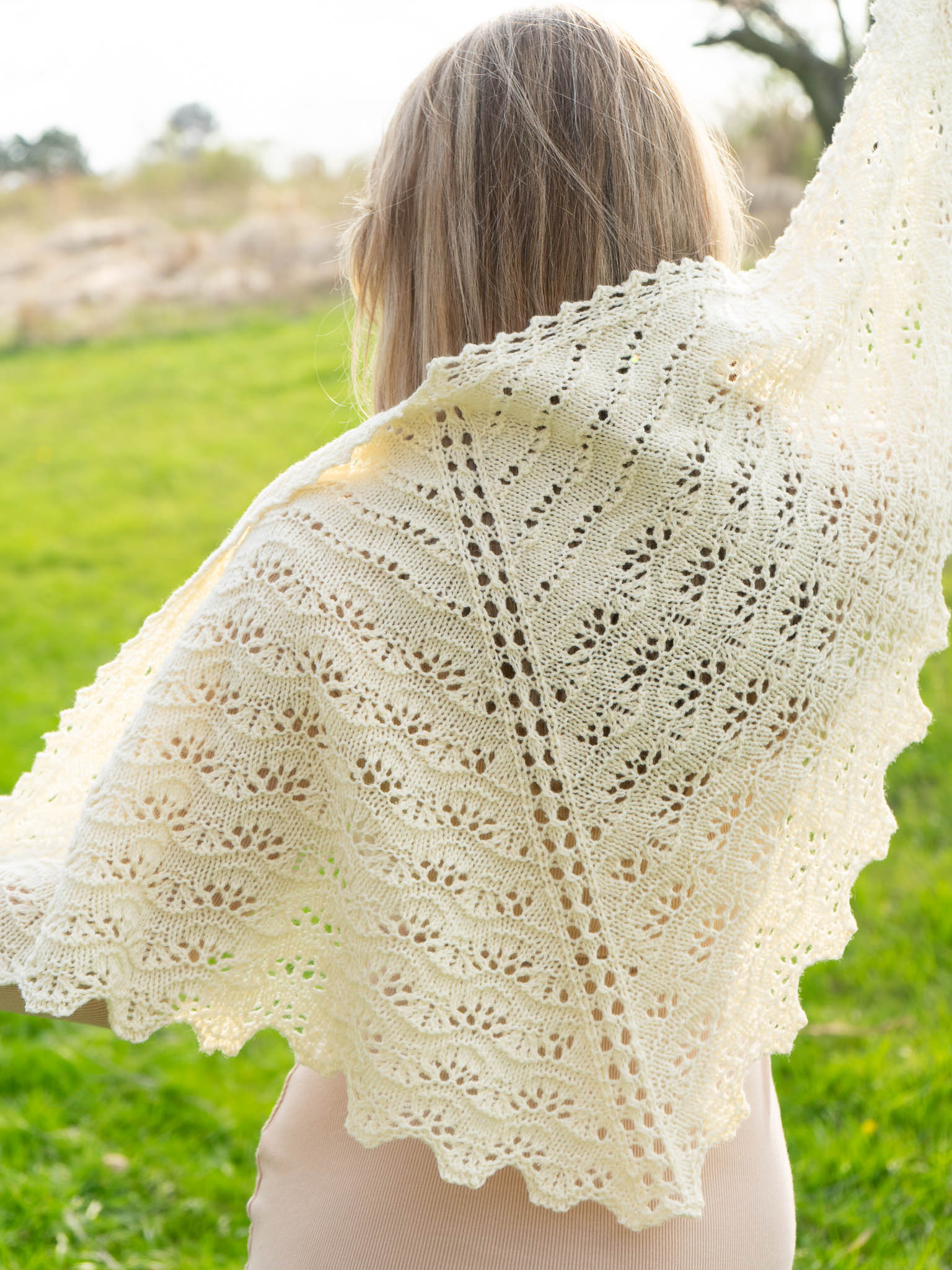 Pollyanna Triangle <br/><small>shawl knitting pattern</small>