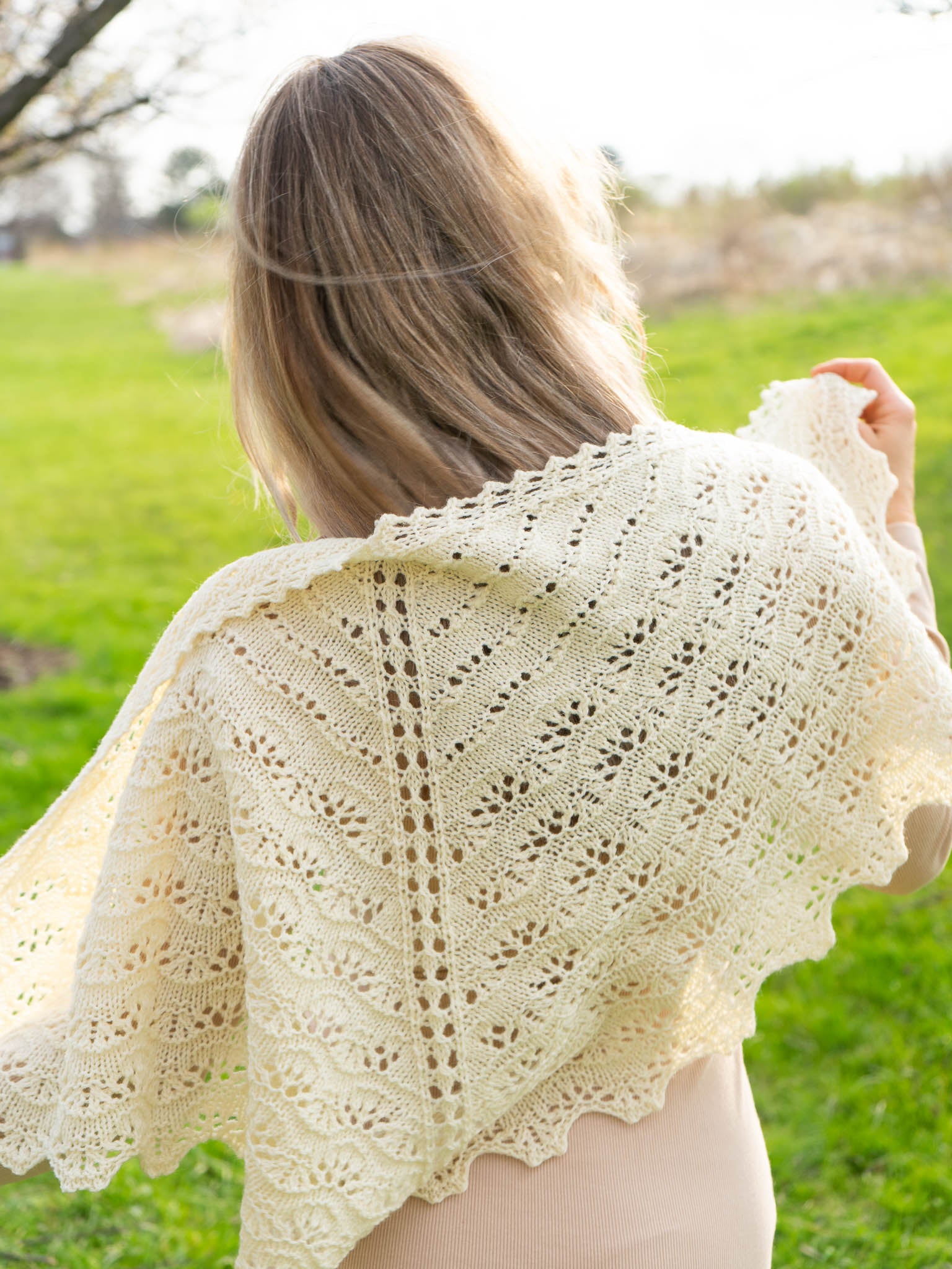 Pollyanna Triangle <br/><small>shawl knitting pattern</small>