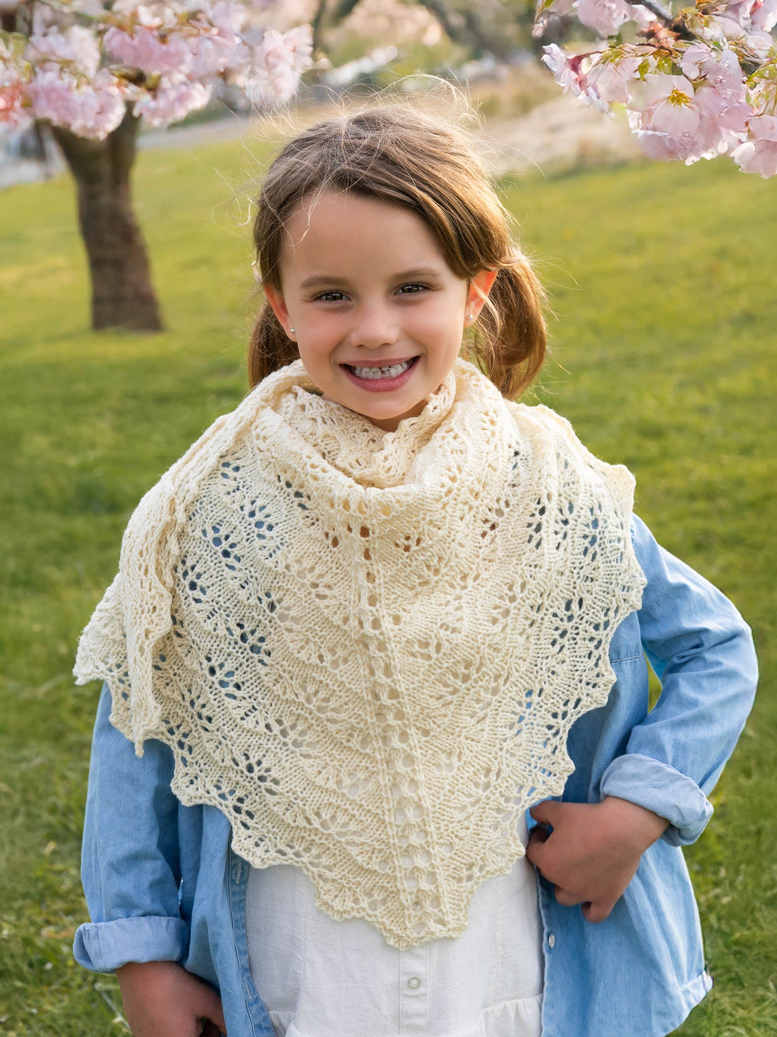 Pollyanna Triangle <br/><small>shawl knitting pattern</small>
