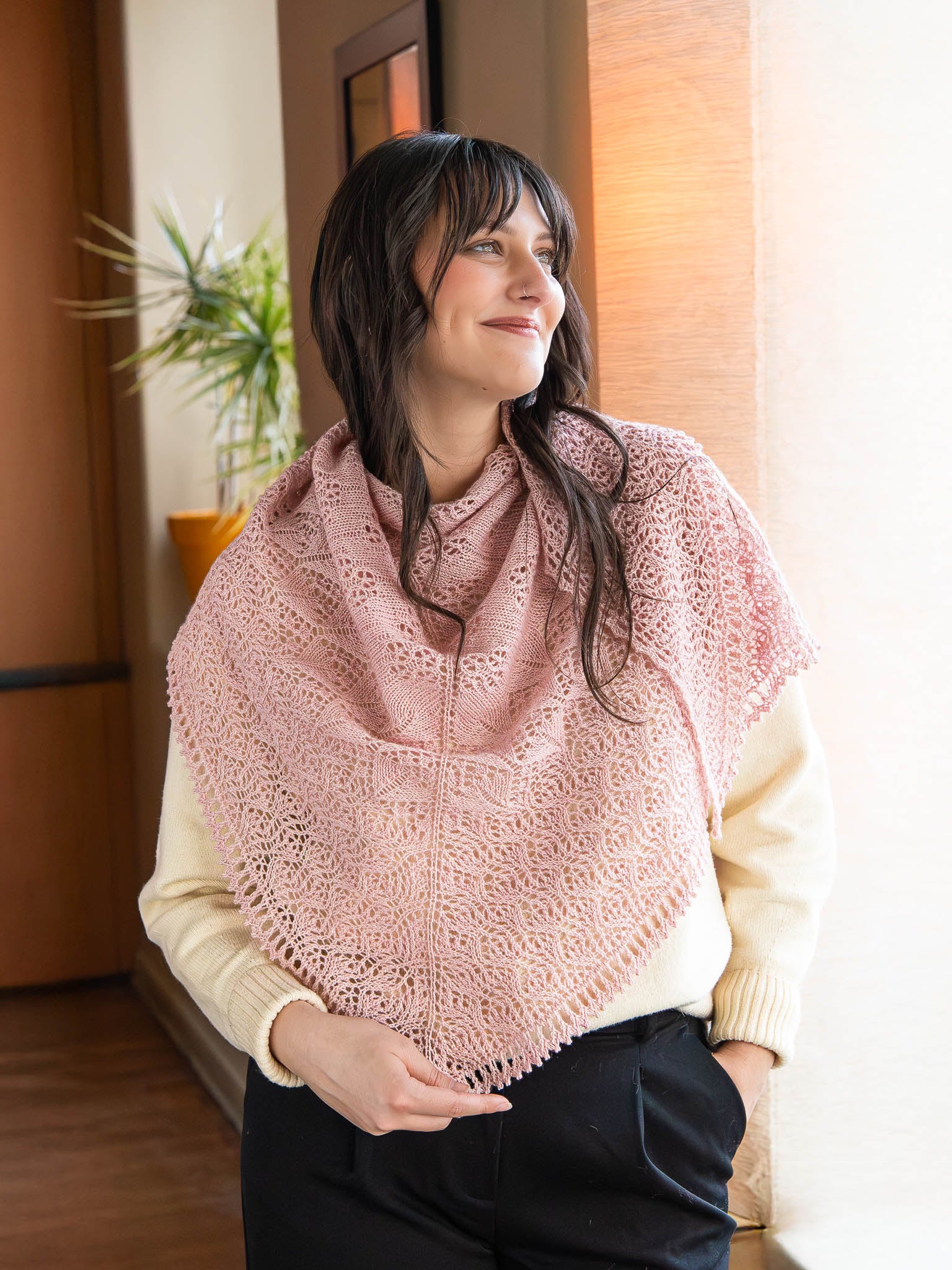 Sakura Fubuki <br/><small> lace shawl knitting pattern</small>