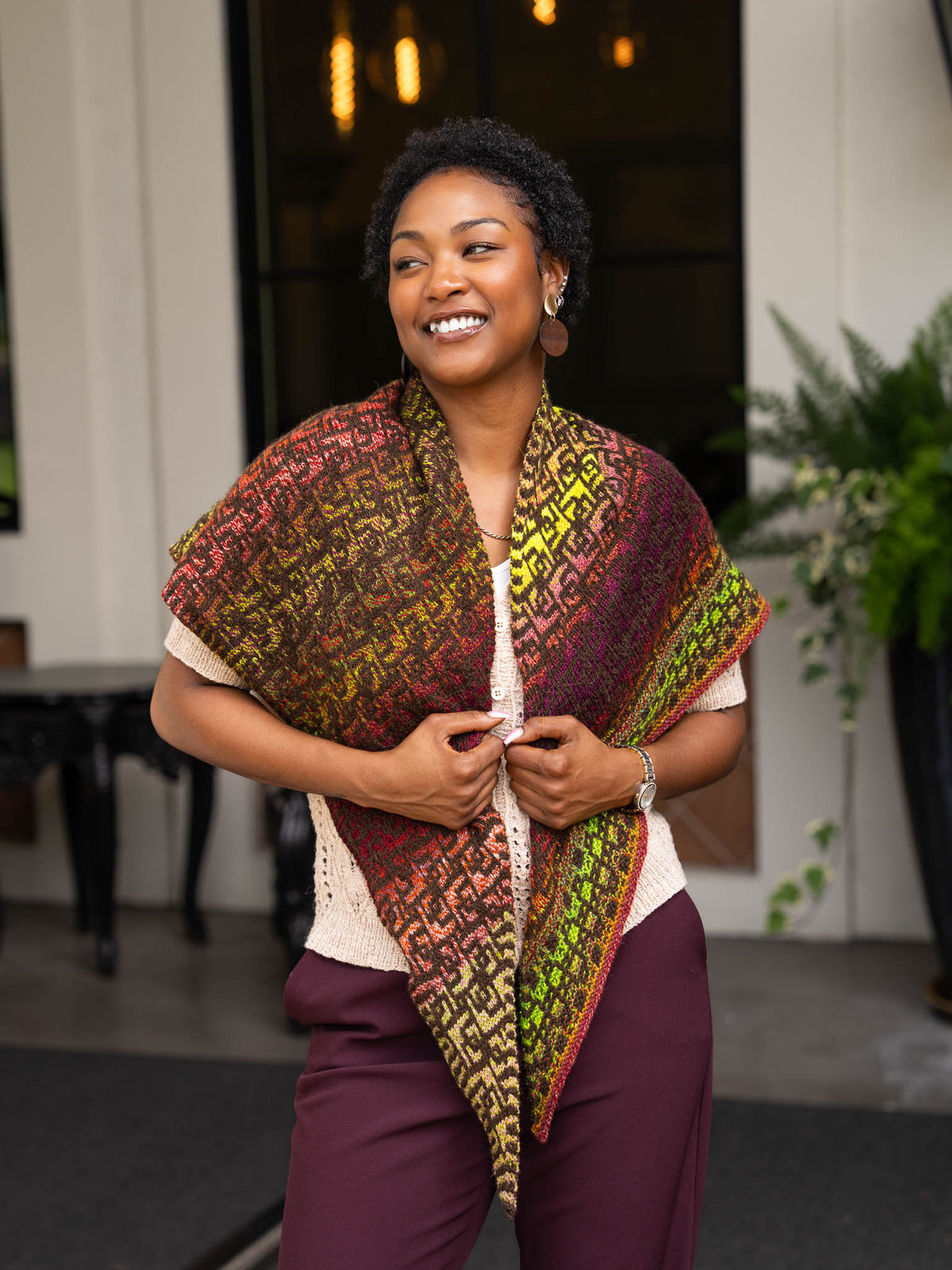 Scribble Shawl<br/><small>shawl knitting pattern</small>