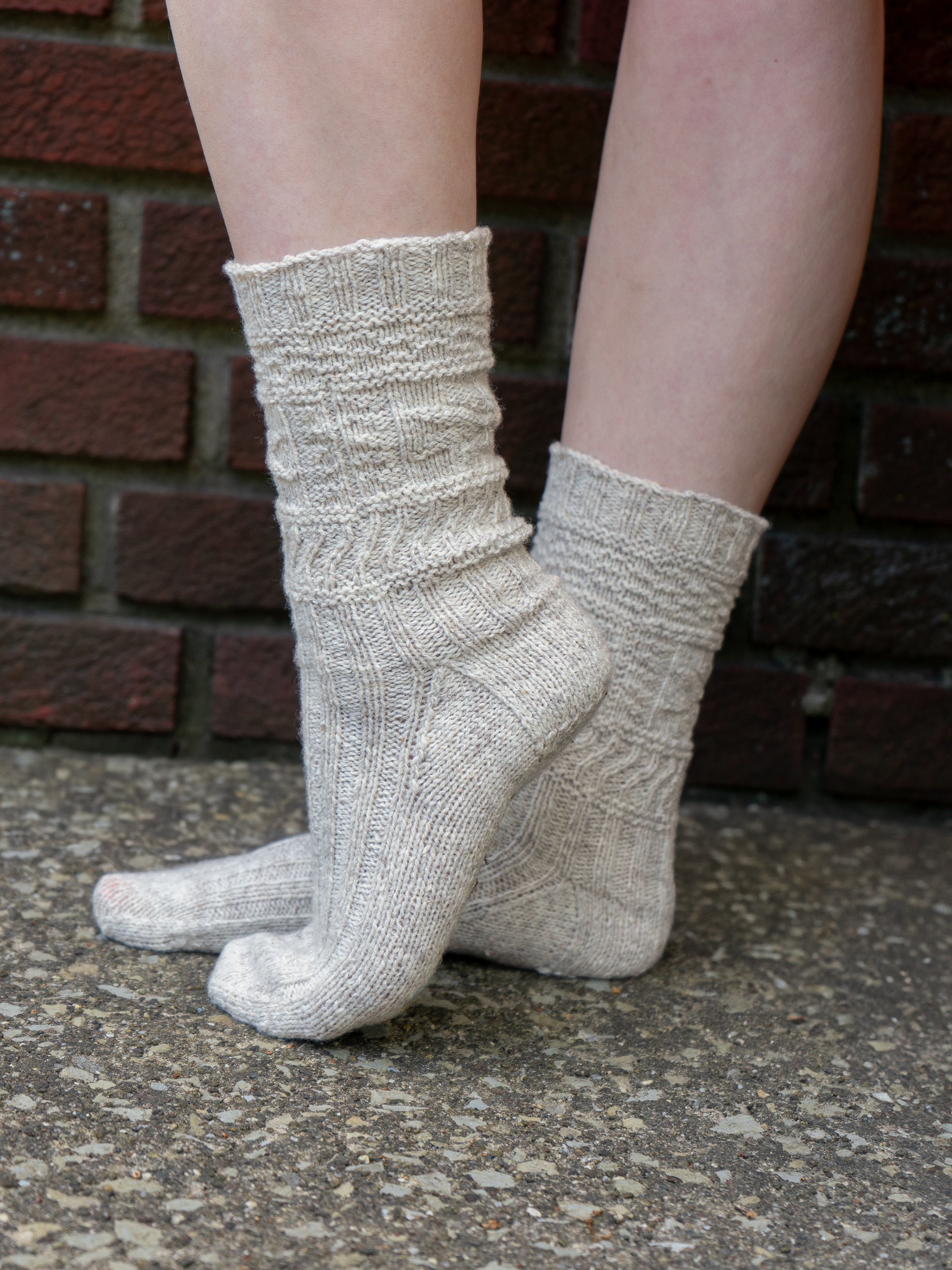 Starfish Gansey Sock <br/><small>knitting pattern</small>