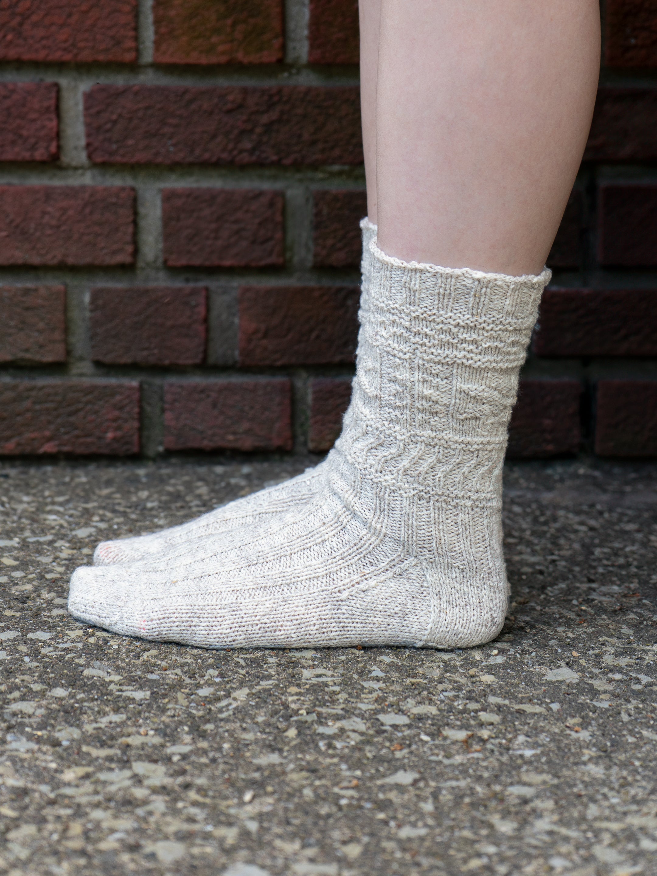 Starfish Gansey Sock <br/><small>knitting pattern</small>