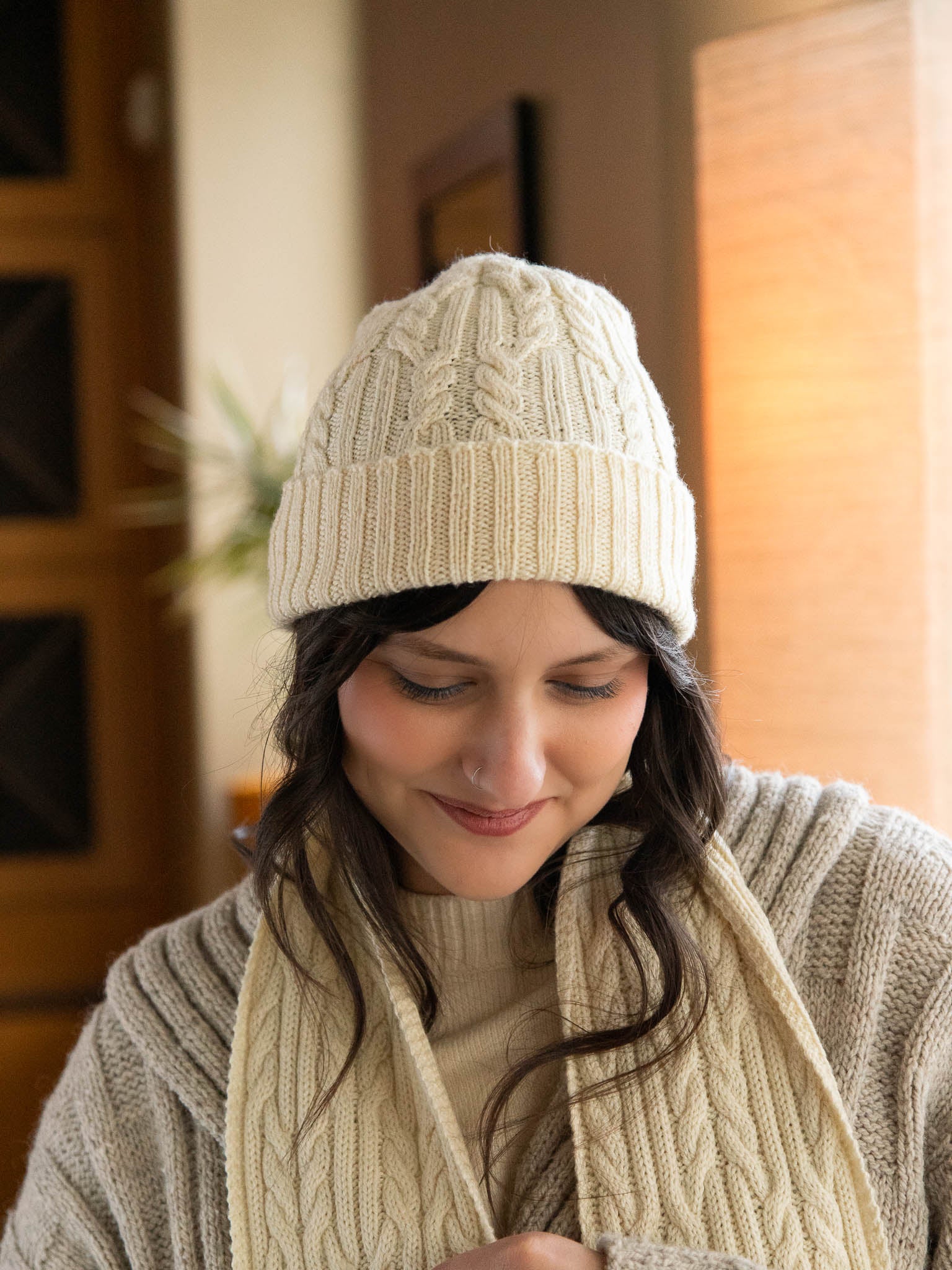 Vanilla Velvet Cap <br/><small>hat knitting pattern</small>