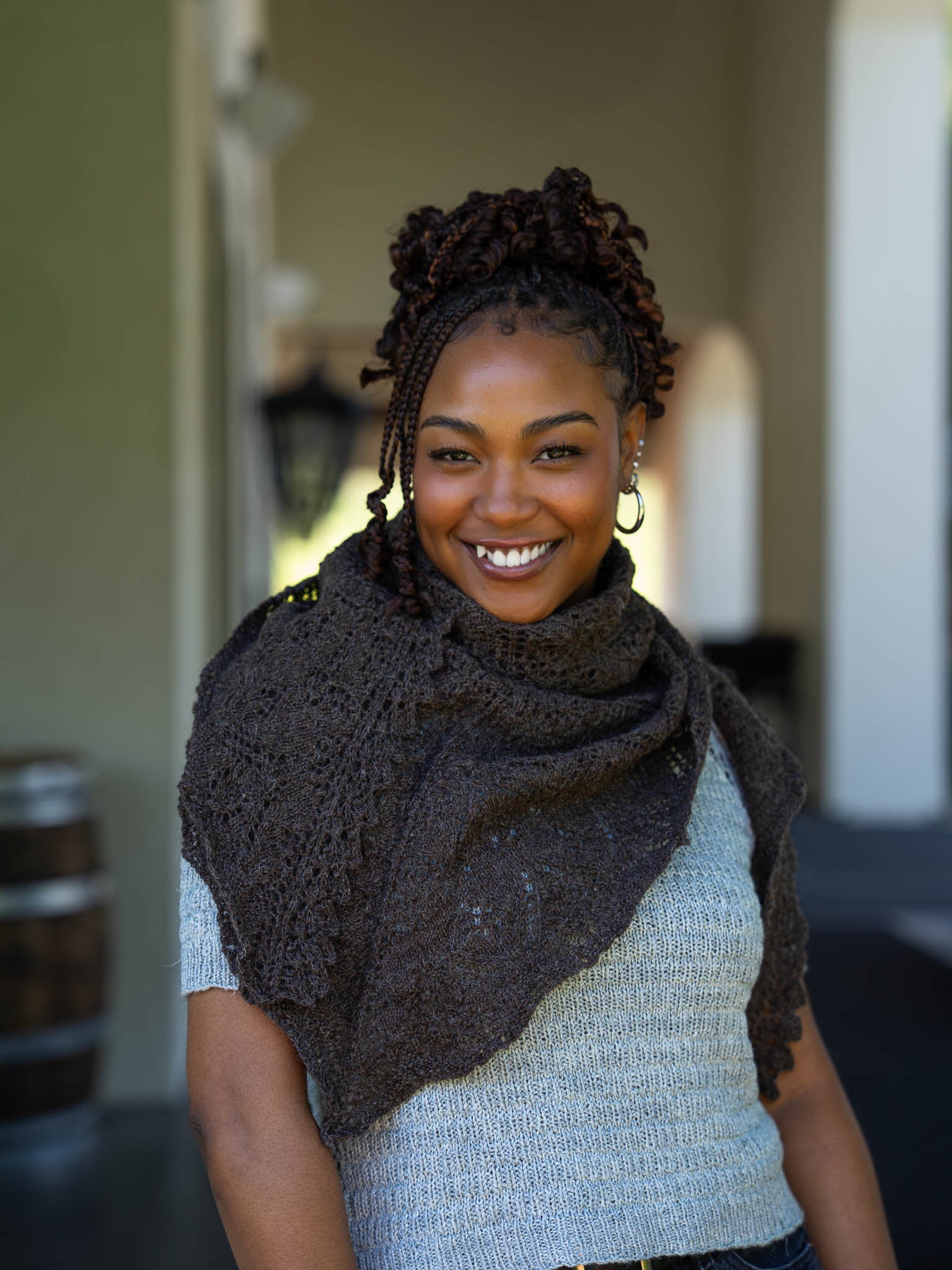 Wasp and Rose Lace Shawl <br/><small>knitting pattern</small>