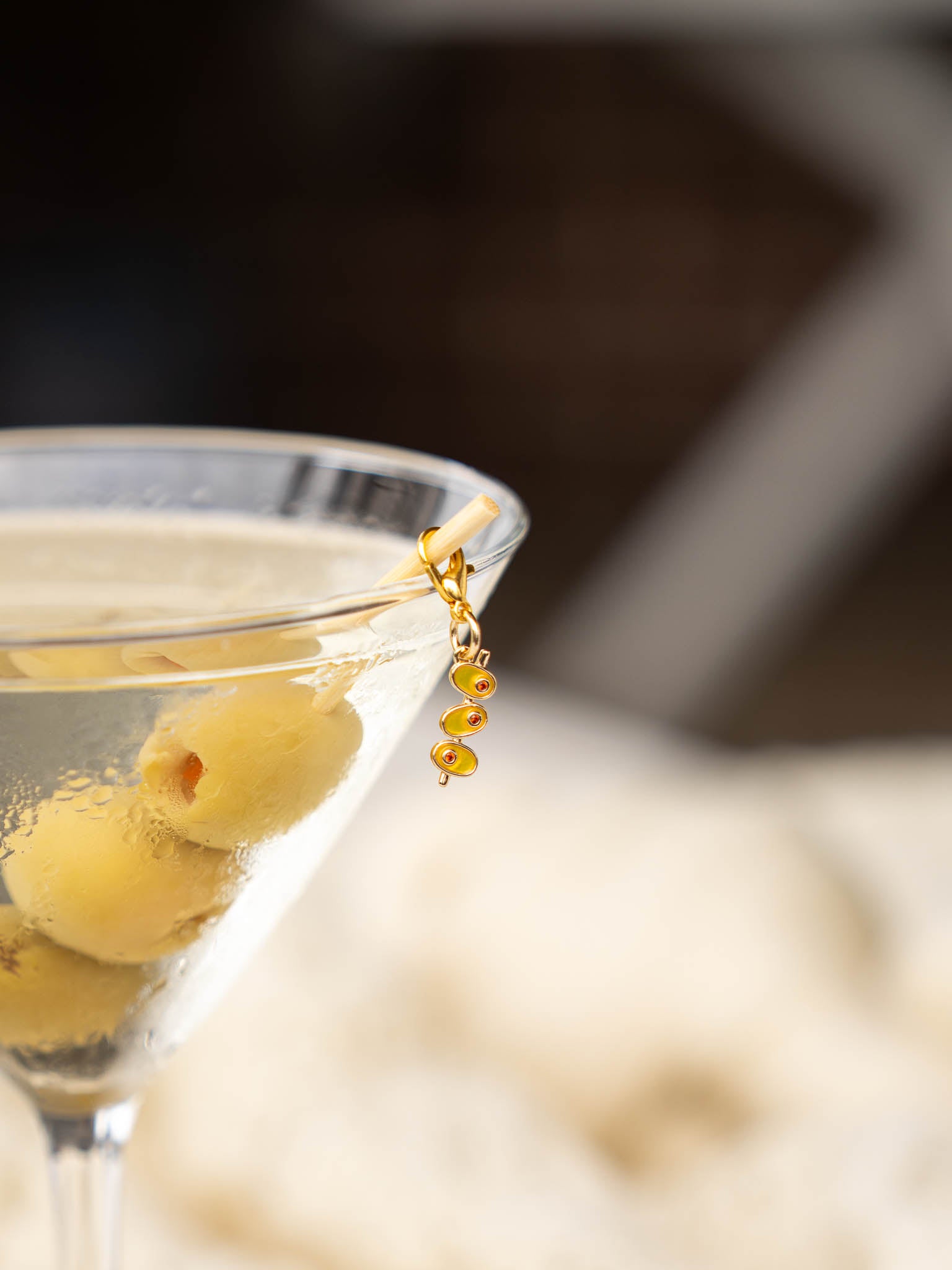 Martini Olive Stitch Markers