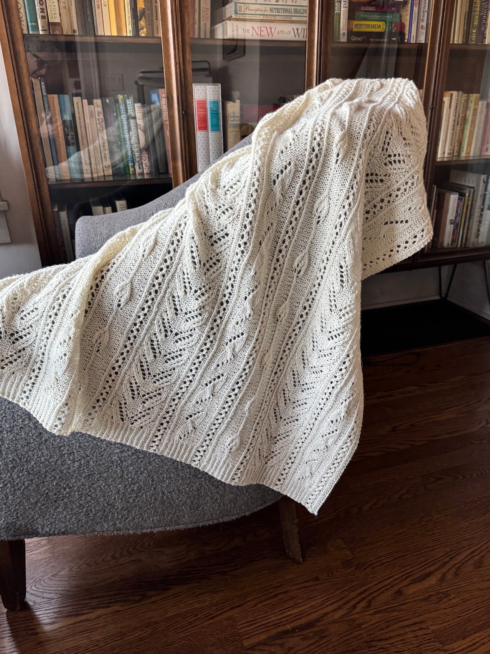 Birds, Bees, and Buds Scarf, Wrap, or Blanket <br/><small>knitting pattern</small>