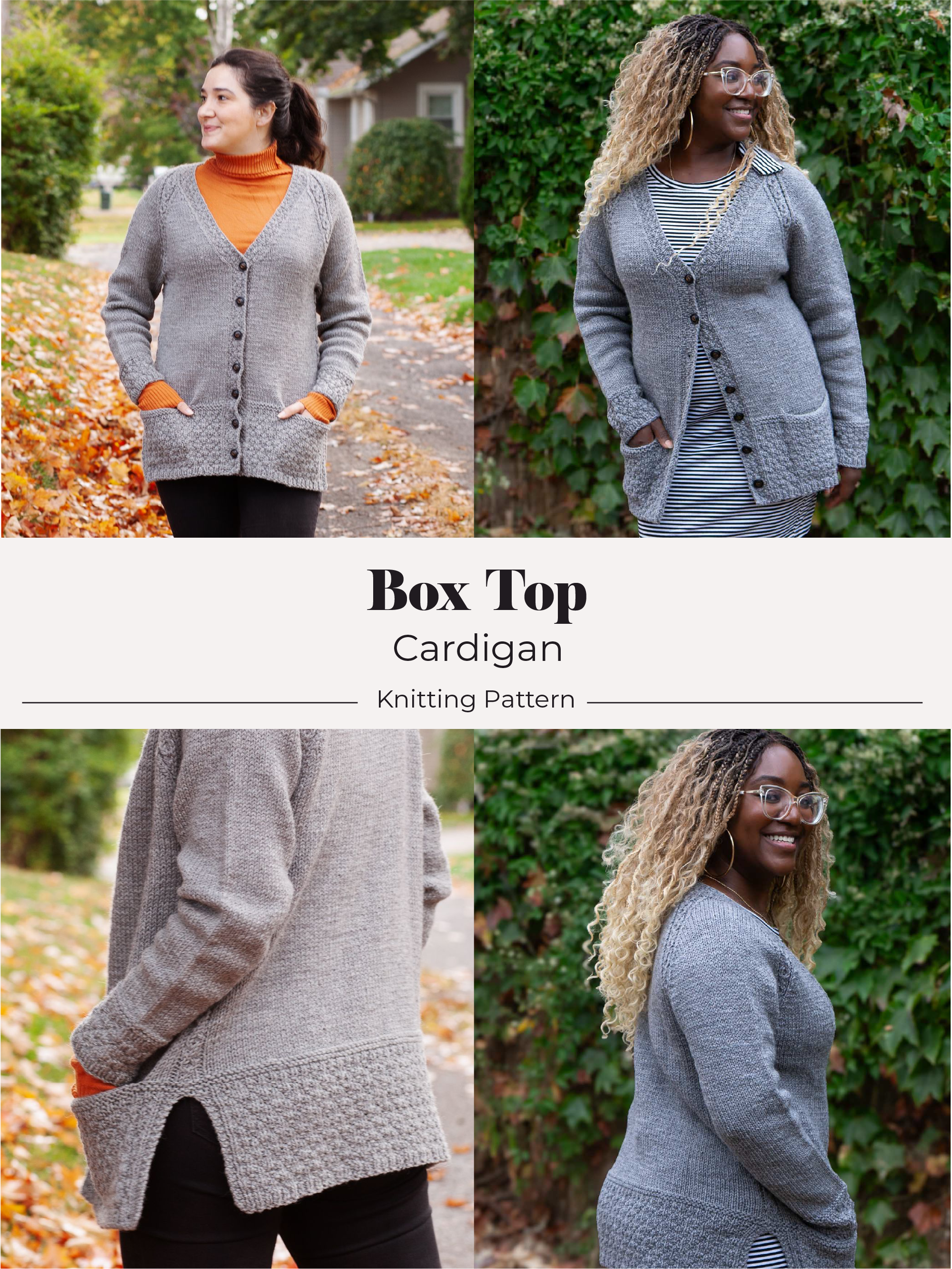 Box Top Cardigan <br/><small>knitting pattern</small>